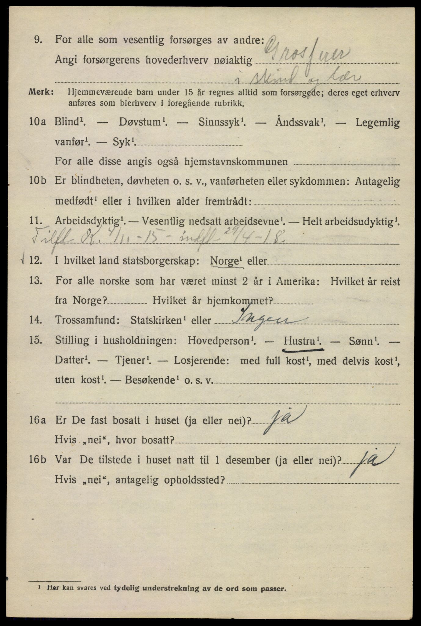 SAO, 1920 census for Kristiania, 1920, p. 233160