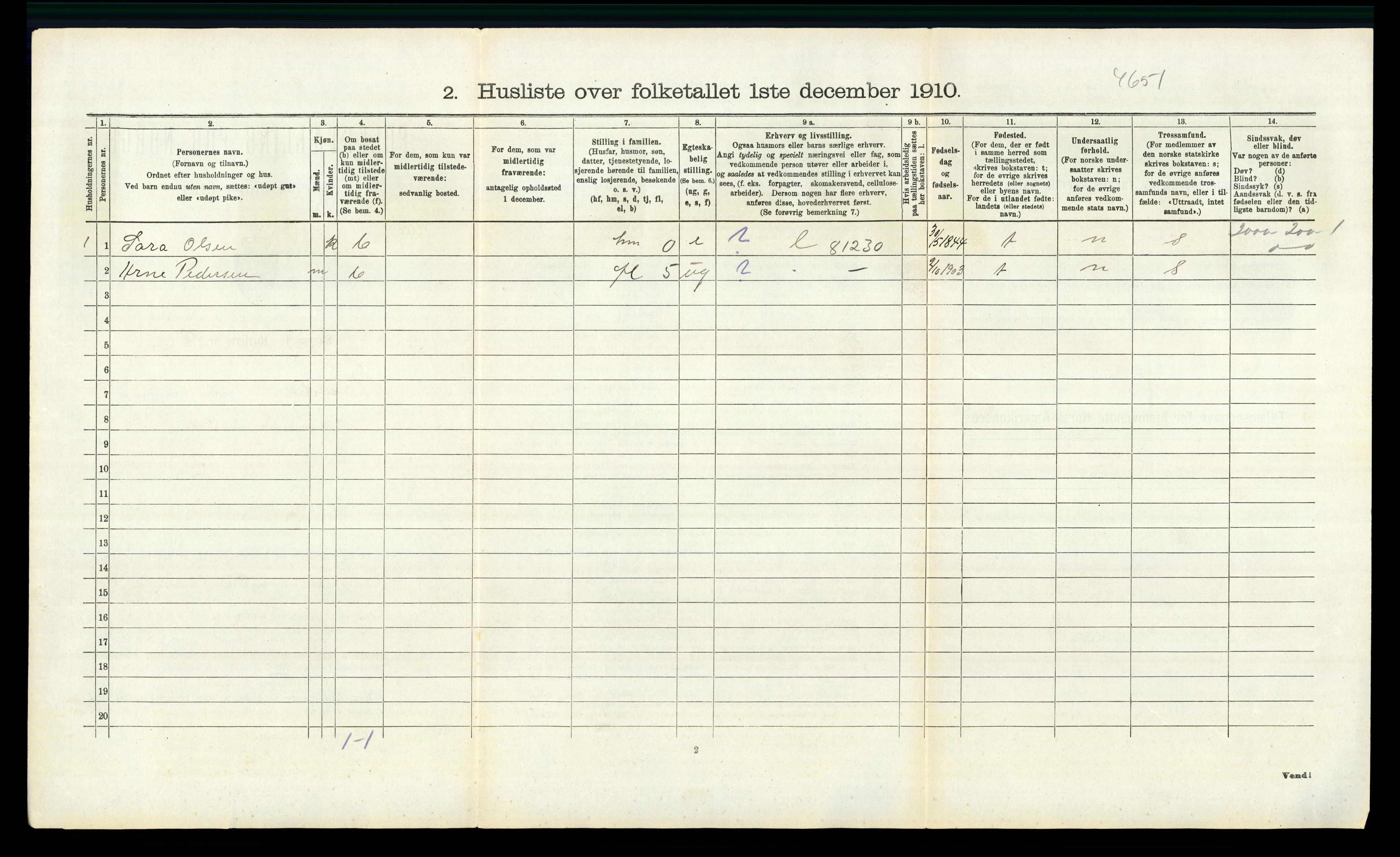 RA, 1910 census for Råde, 1910, p. 379