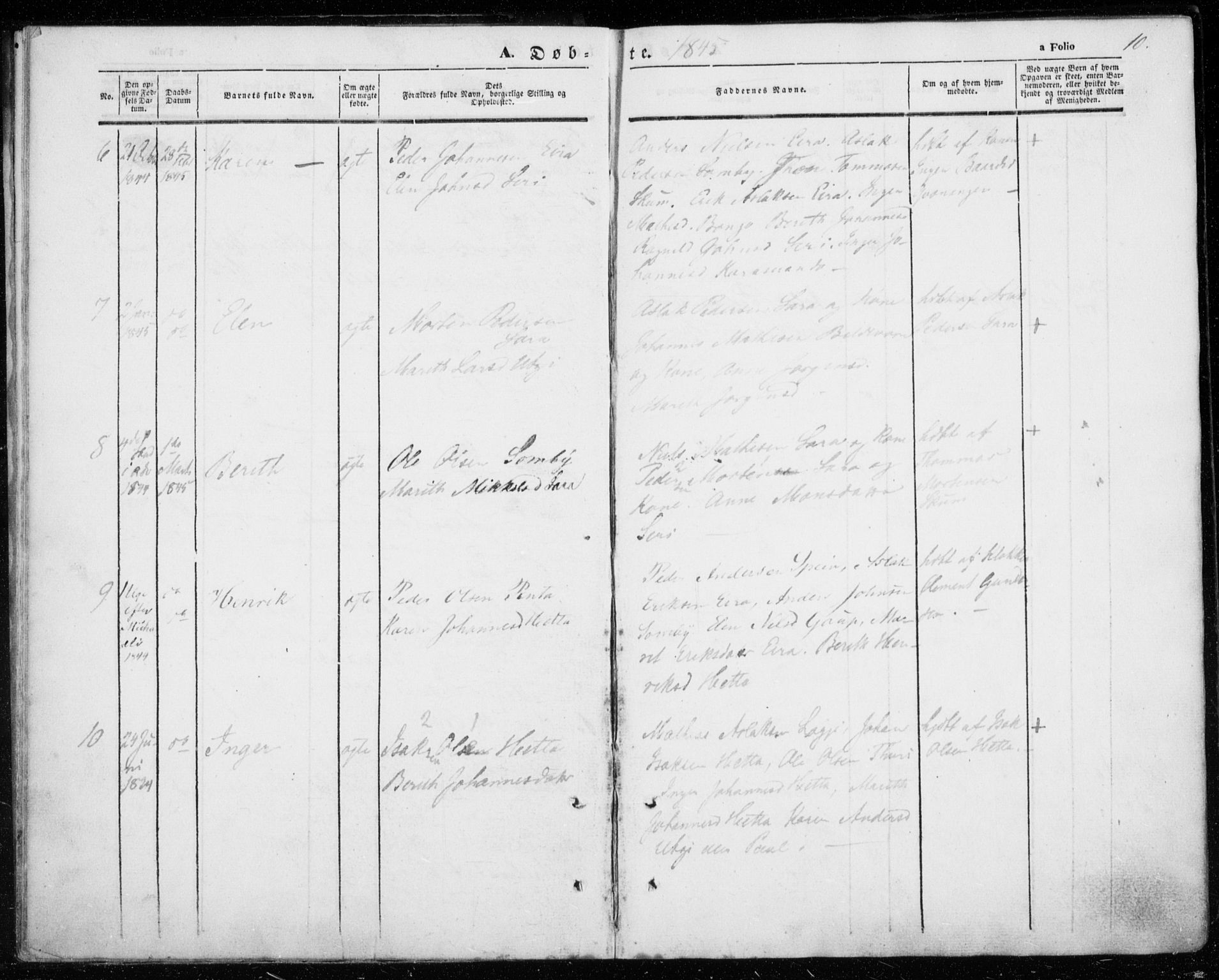 Kautokeino sokneprestembete, AV/SATØ-S-1340/H/Ha/L0002.kirke: Parish register (official) no. 2, 1843-1861, p. 10