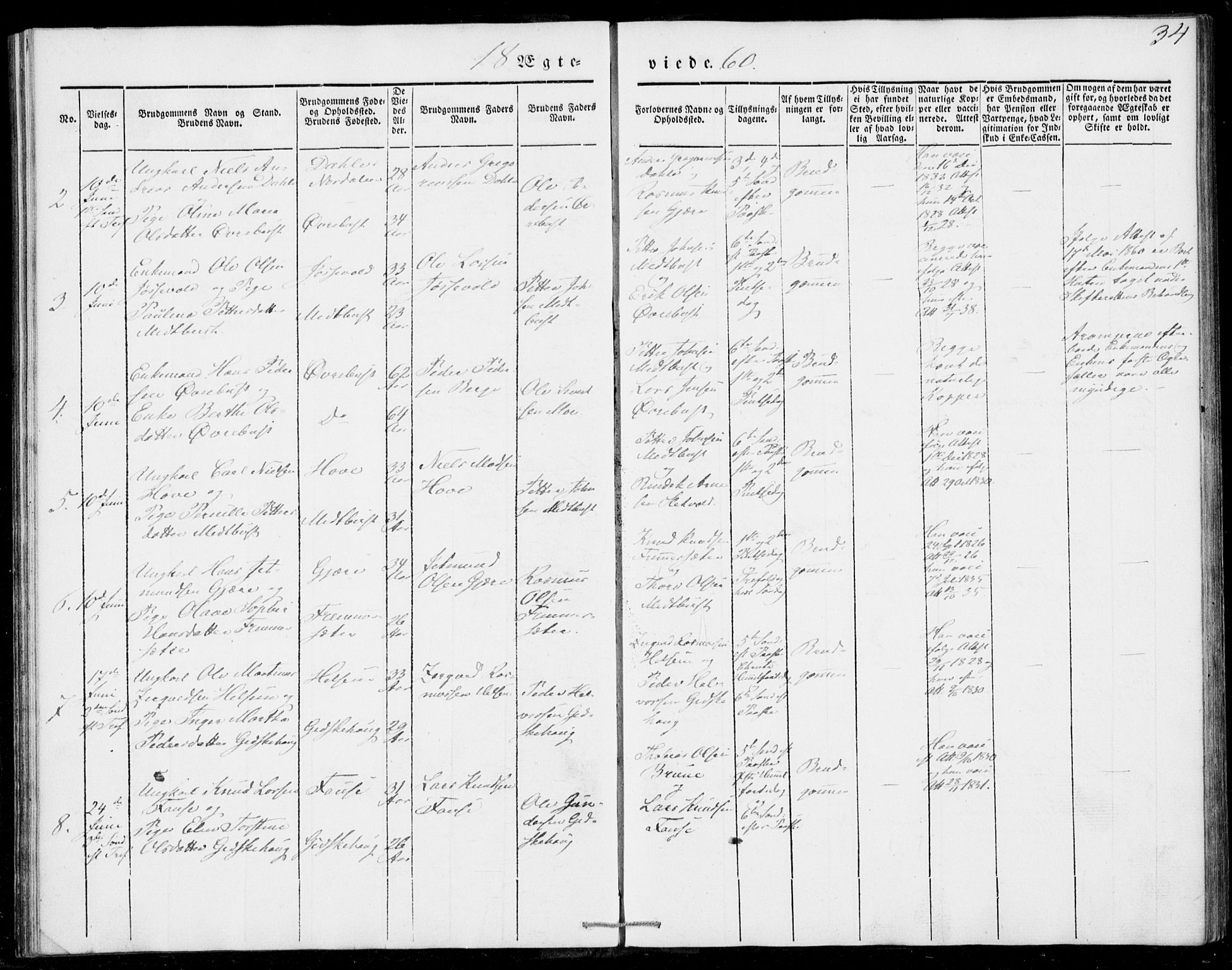 Ministerialprotokoller, klokkerbøker og fødselsregistre - Møre og Romsdal, AV/SAT-A-1454/520/L0276: Parish register (official) no. 520A06, 1844-1881, p. 34