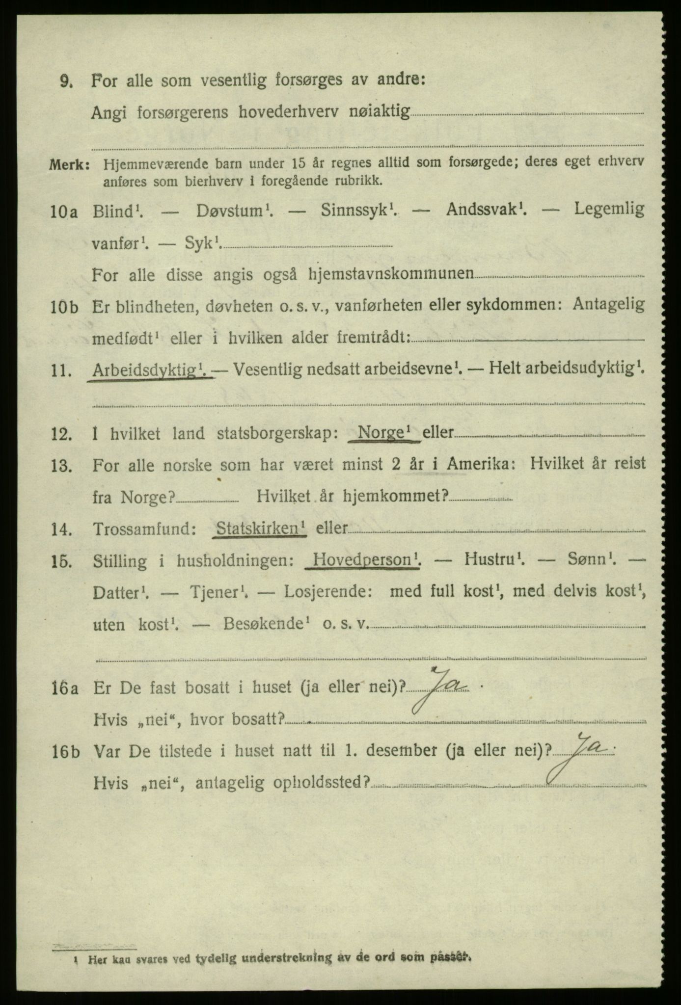 SAB, 1920 census for Bremanger, 1920, p. 4435