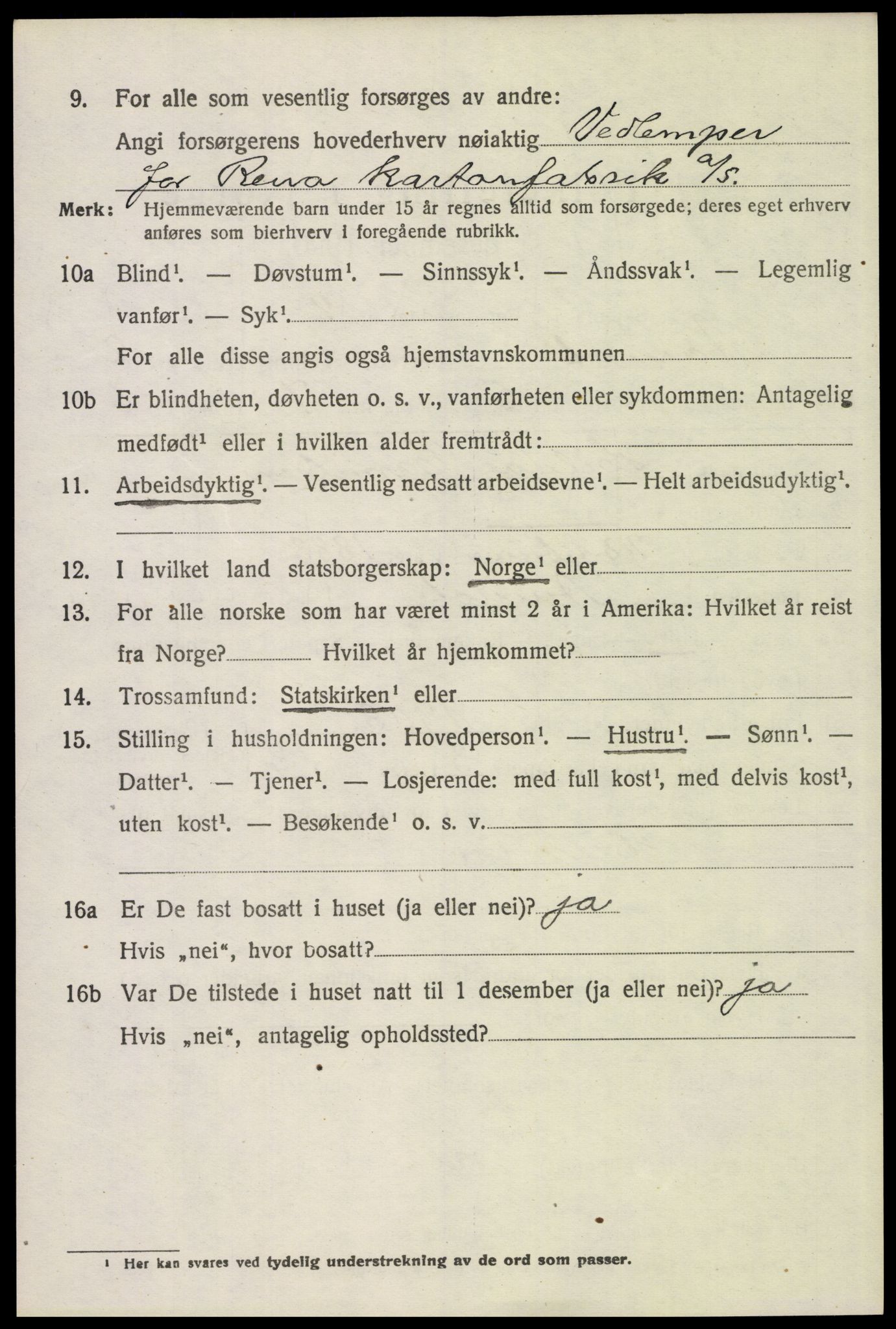 SAH, 1920 census for Åmot, 1920, p. 2110