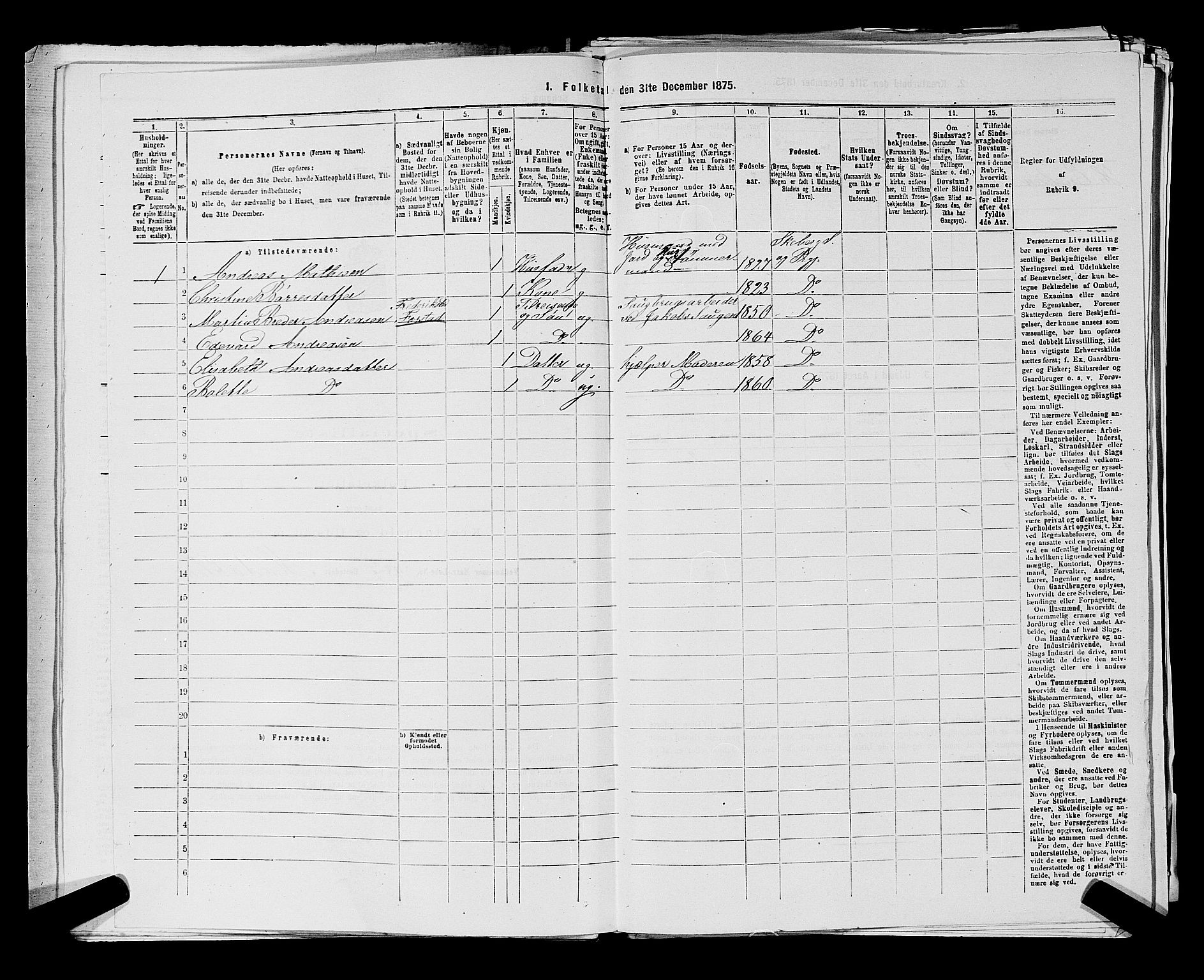 RA, 1875 census for 0115P Skjeberg, 1875, p. 862