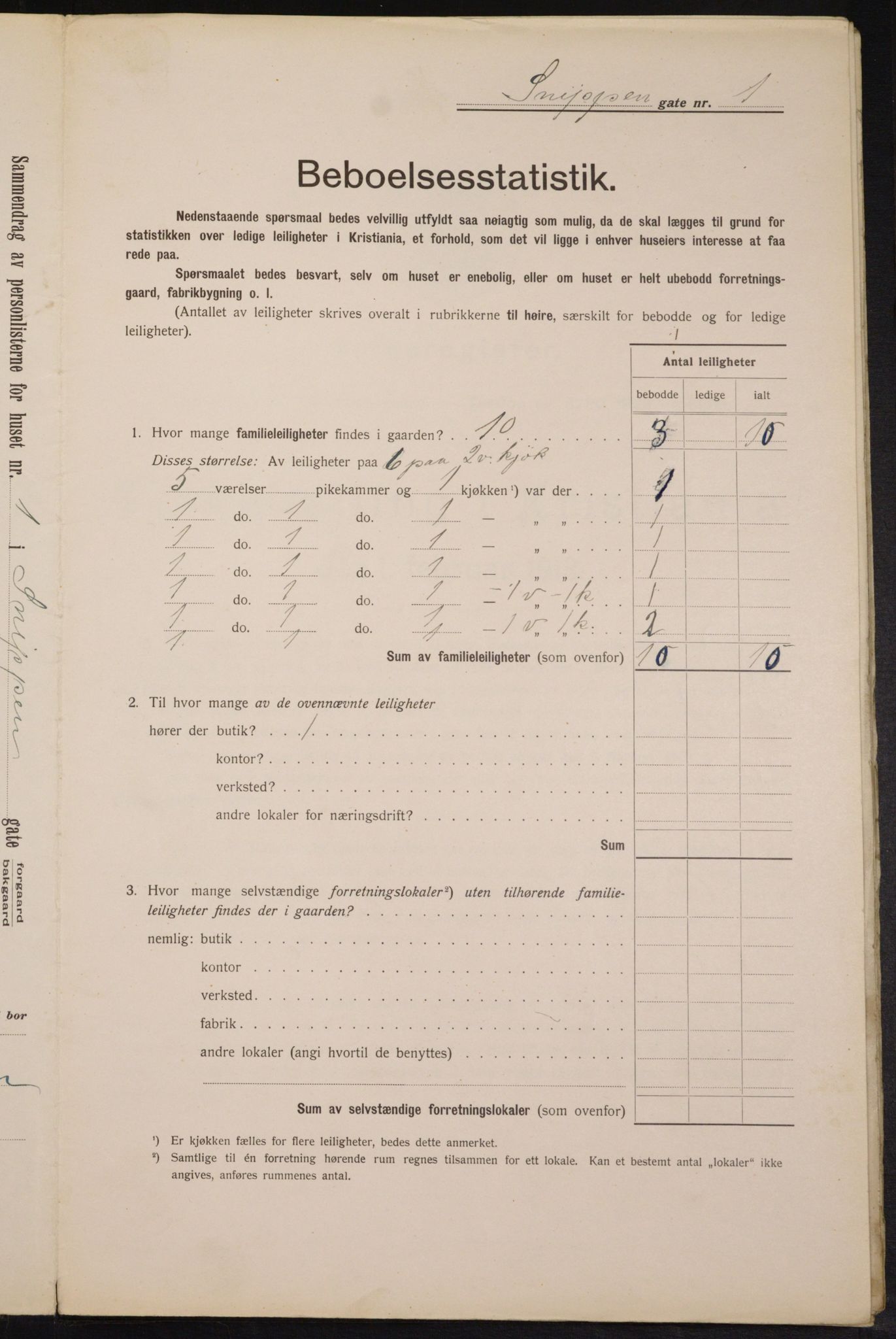 OBA, Municipal Census 1913 for Kristiania, 1913, p. 97983