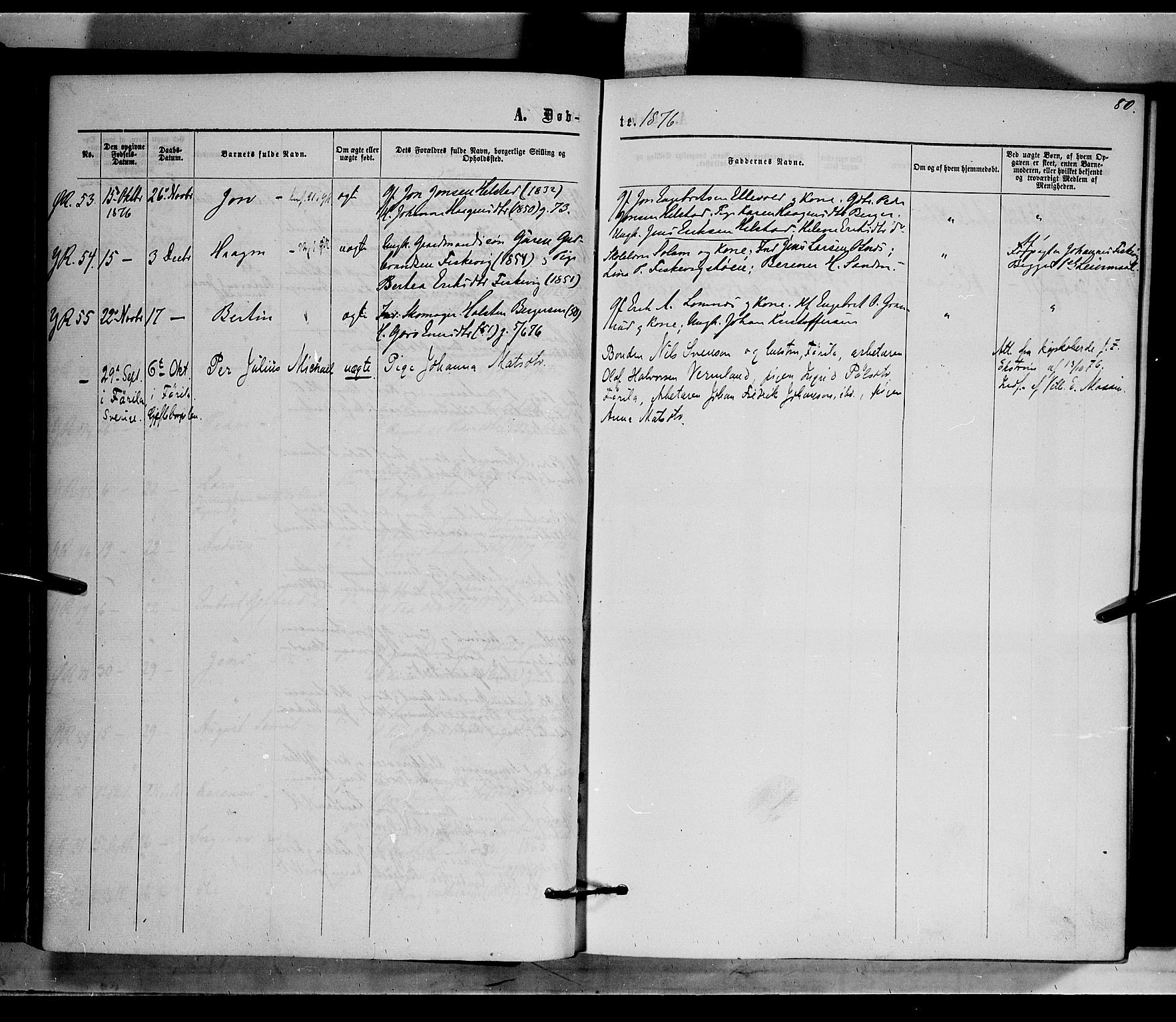 Rendalen prestekontor, AV/SAH-PREST-054/H/Ha/Haa/L0006: Parish register (official) no. 6, 1867-1877, p. 80