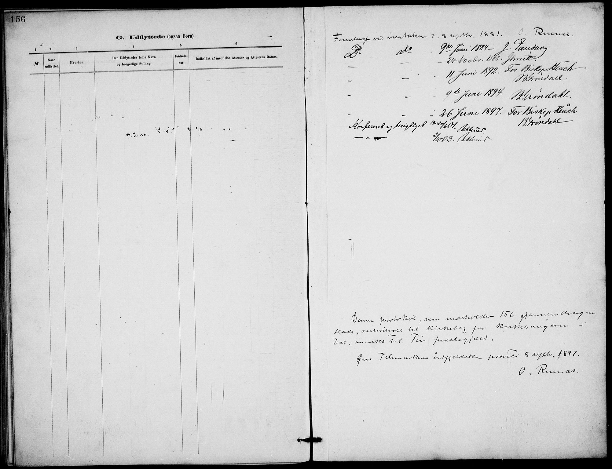 Rjukan kirkebøker, SAKO/A-294/G/Ga/L0001: Parish register (copy) no. 1, 1880-1914, p. 156