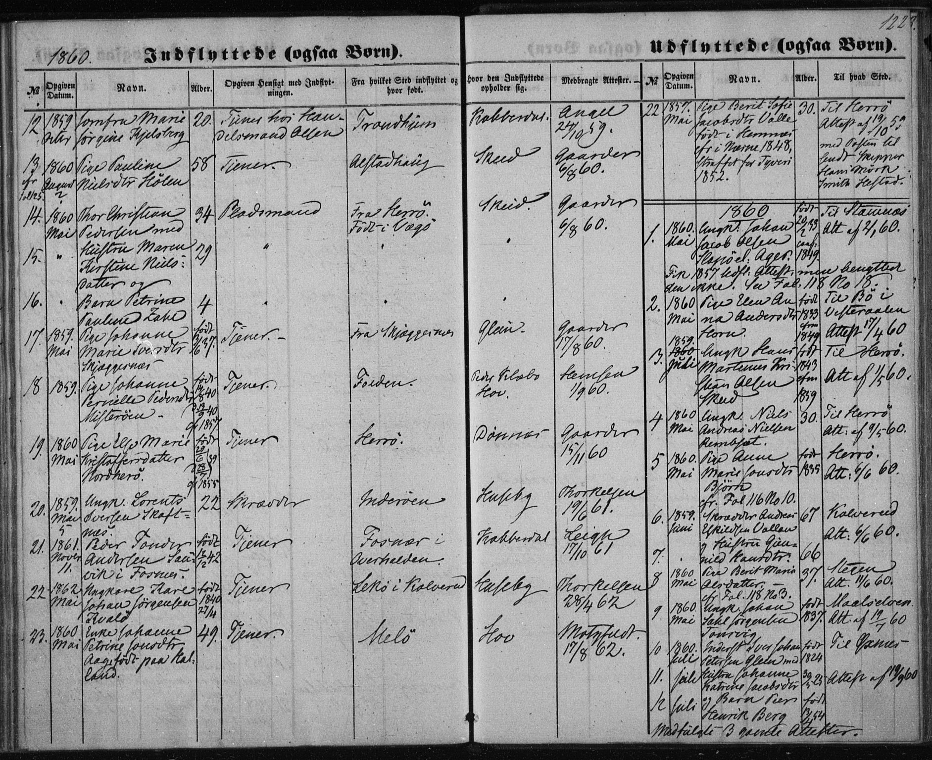 Ministerialprotokoller, klokkerbøker og fødselsregistre - Nordland, SAT/A-1459/835/L0523: Parish register (official) no. 835A01, 1855-1865, p. 122
