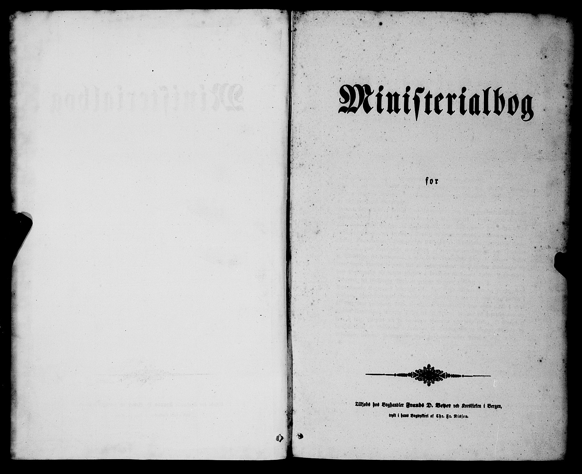 Nykirken Sokneprestembete, SAB/A-77101/H/Haa/L0042: Parish register (official) no. E 2, 1850-1868, p. 1