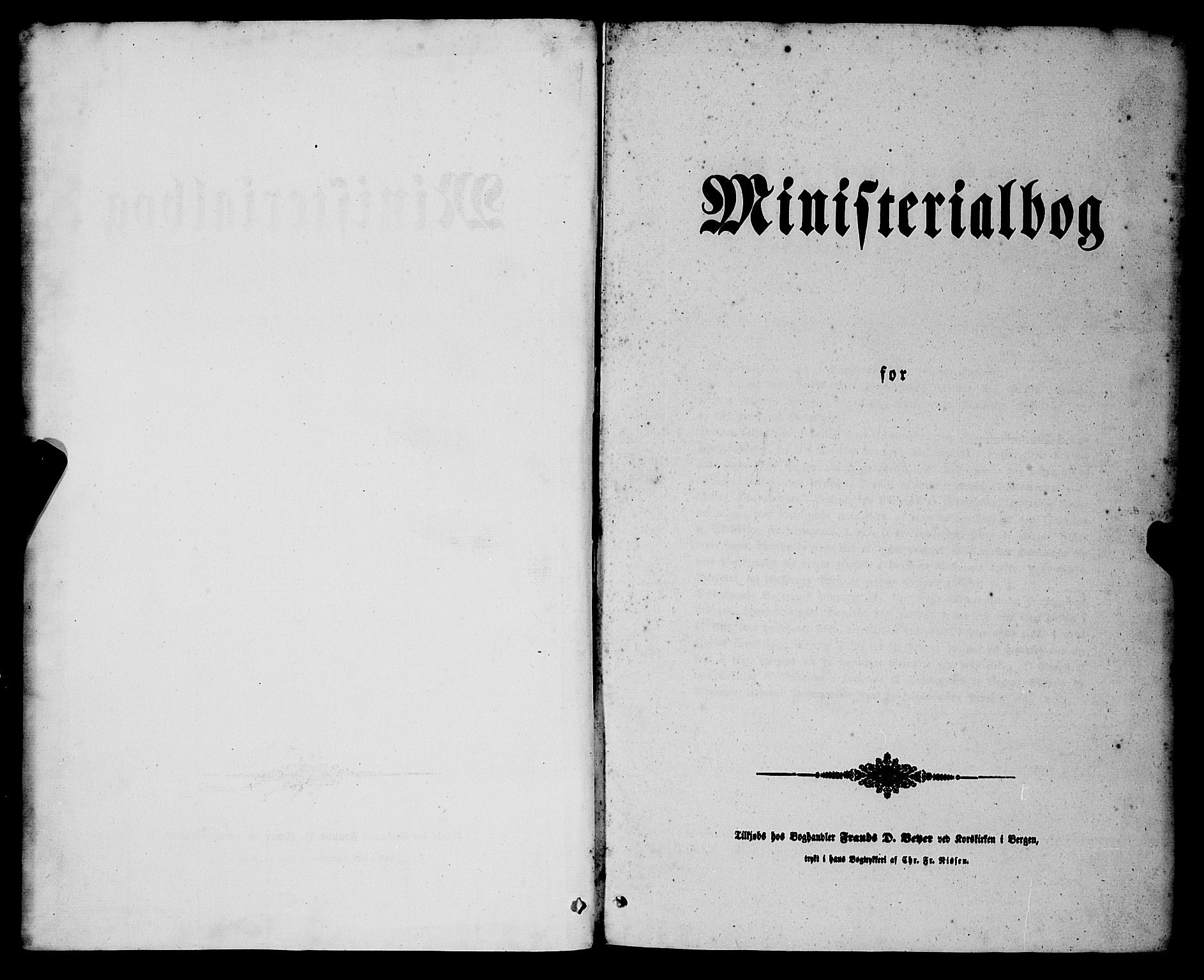 Nykirken Sokneprestembete, AV/SAB-A-77101/H/Haa/L0042: Parish register (official) no. E 2, 1850-1868, p. 1