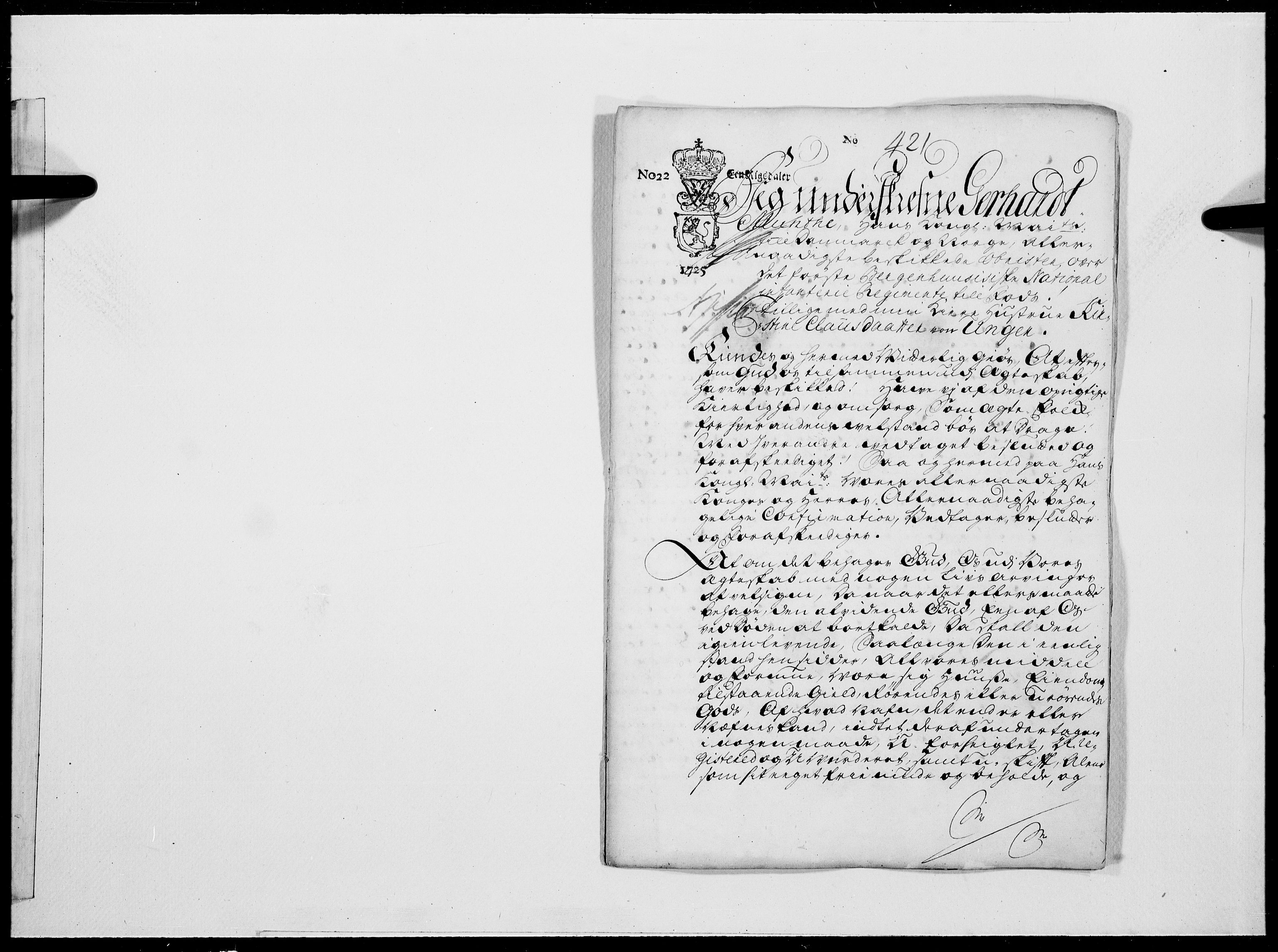 Danske Kanselli 1572-1799, AV/RA-EA-3023/F/Fc/Fcc/Fcca/L0097: Norske innlegg 1572-1799, 1725, p. 28