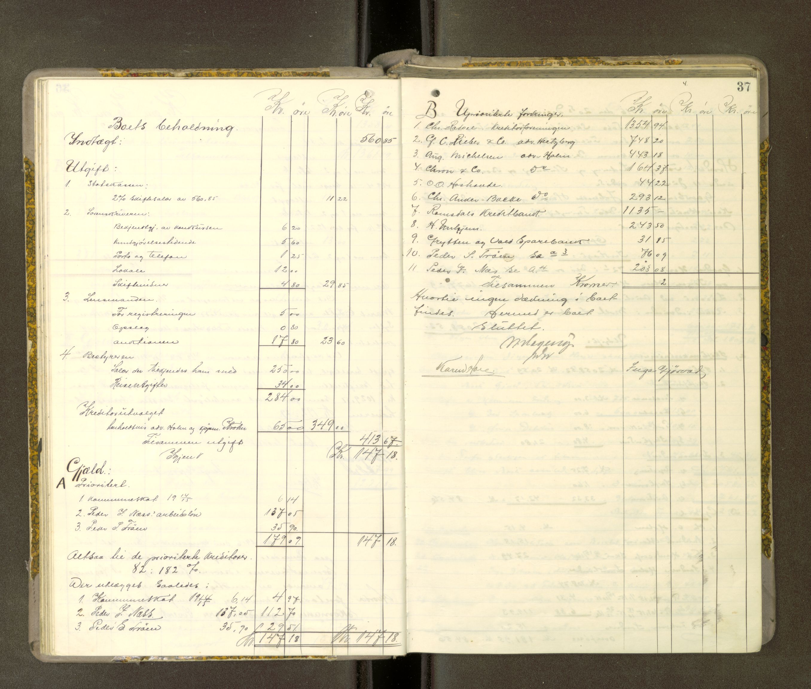 Romsdal sorenskriveri, AV/SAT-A-4149/1/3/3A/L0021: Skifteutlodnings Protokoll 7, 1916-1920, p. 36b-37a