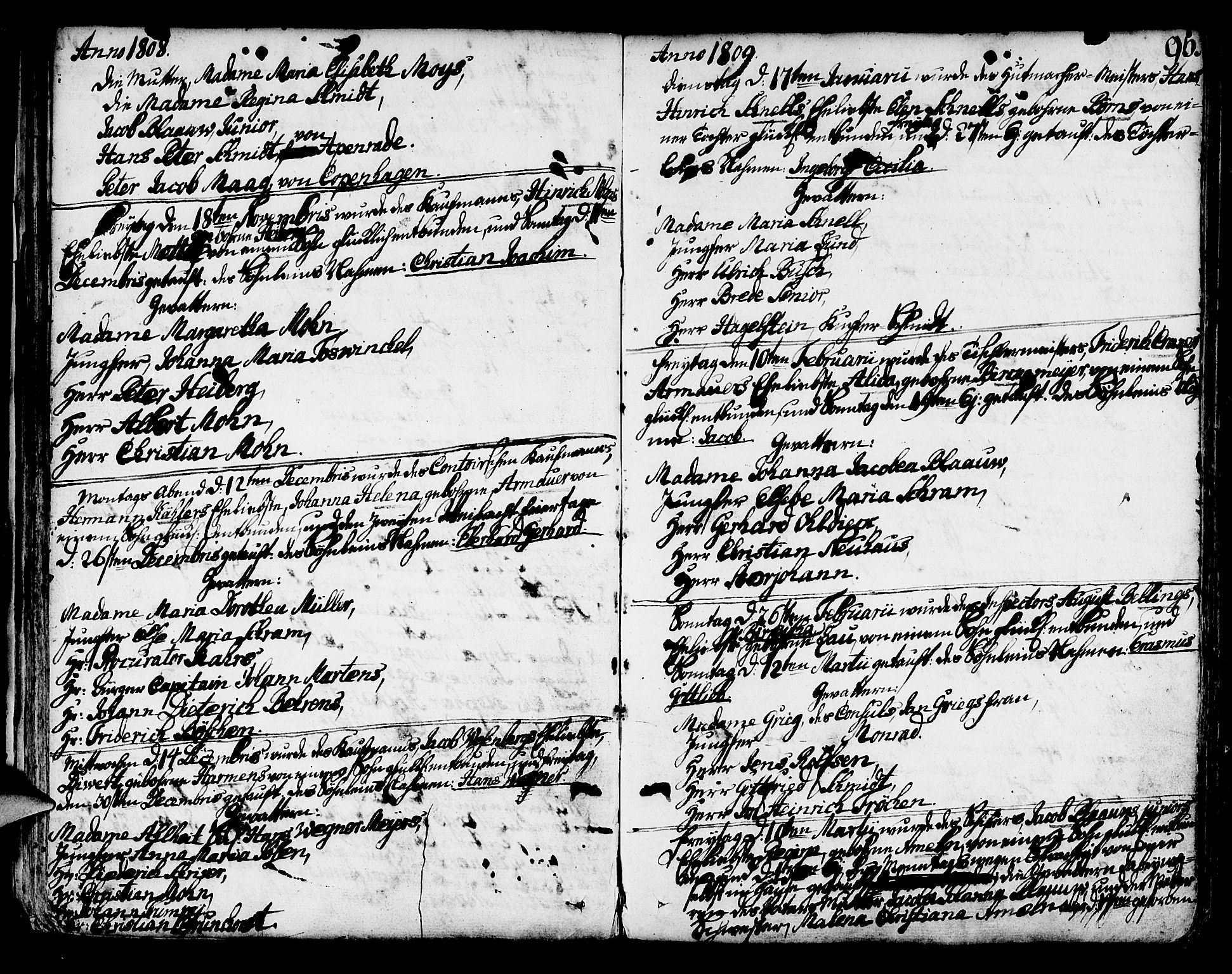 Mariakirken Sokneprestembete, AV/SAB-A-76901/H/Haa/L0003: Parish register (official) no. A 3, 1786-1815, p. 95