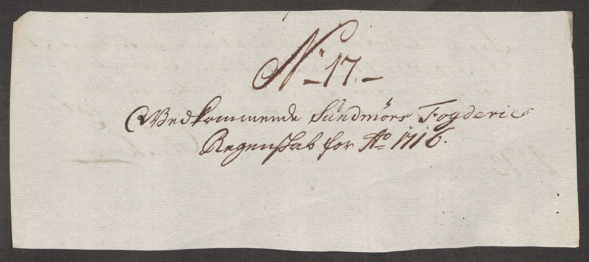 Rentekammeret inntil 1814, Reviderte regnskaper, Fogderegnskap, AV/RA-EA-4092/R54/L3568: Fogderegnskap Sunnmøre, 1716, p. 116