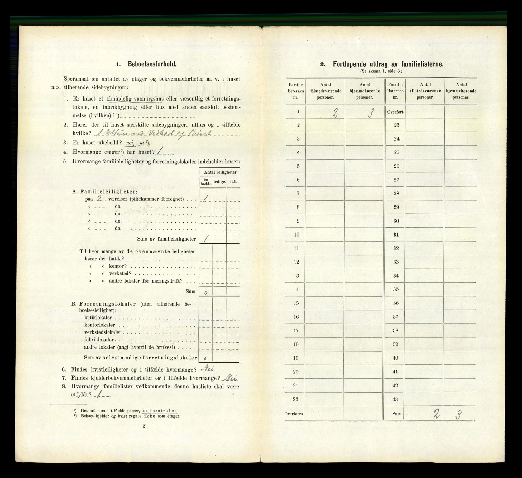 RA, 1910 census for Namsos, 1910, p. 377