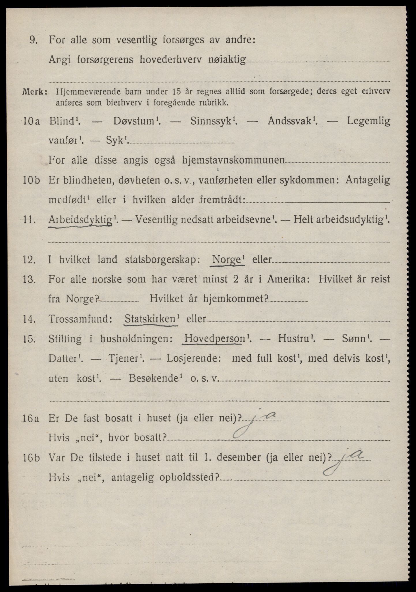 SAT, 1920 census for Bremsnes, 1920, p. 4948