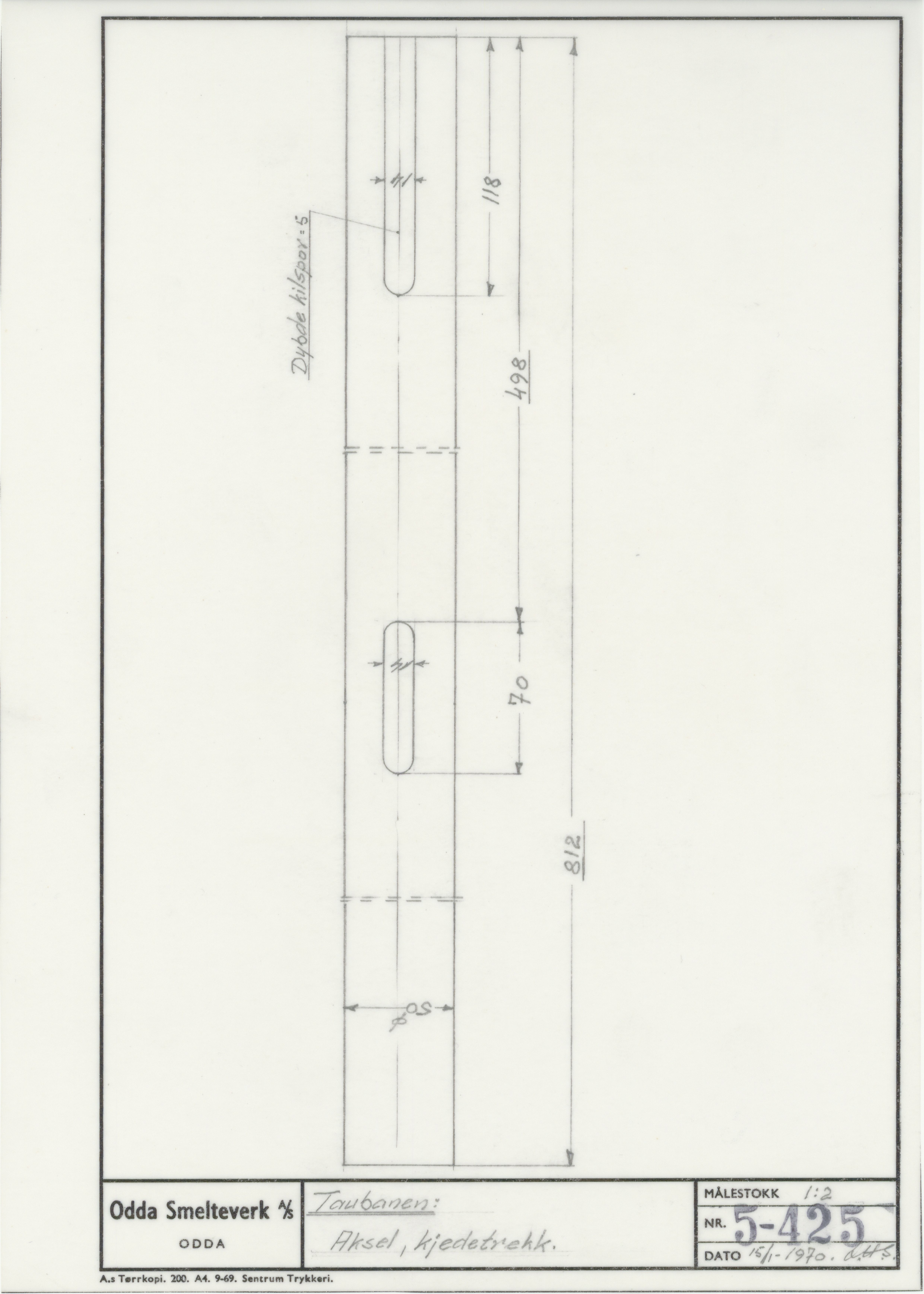 Odda smelteverk AS, KRAM/A-0157.1/T/Td/L0005: Gruppe 5. Transport, taubane, 1954-1994, p. 112