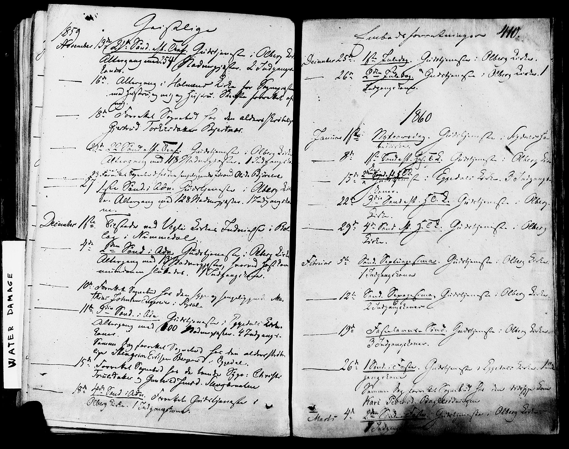 Krødsherad kirkebøker, SAKO/A-19/F/Fa/L0003: Parish register (official) no. 3, 1851-1872, p. 410