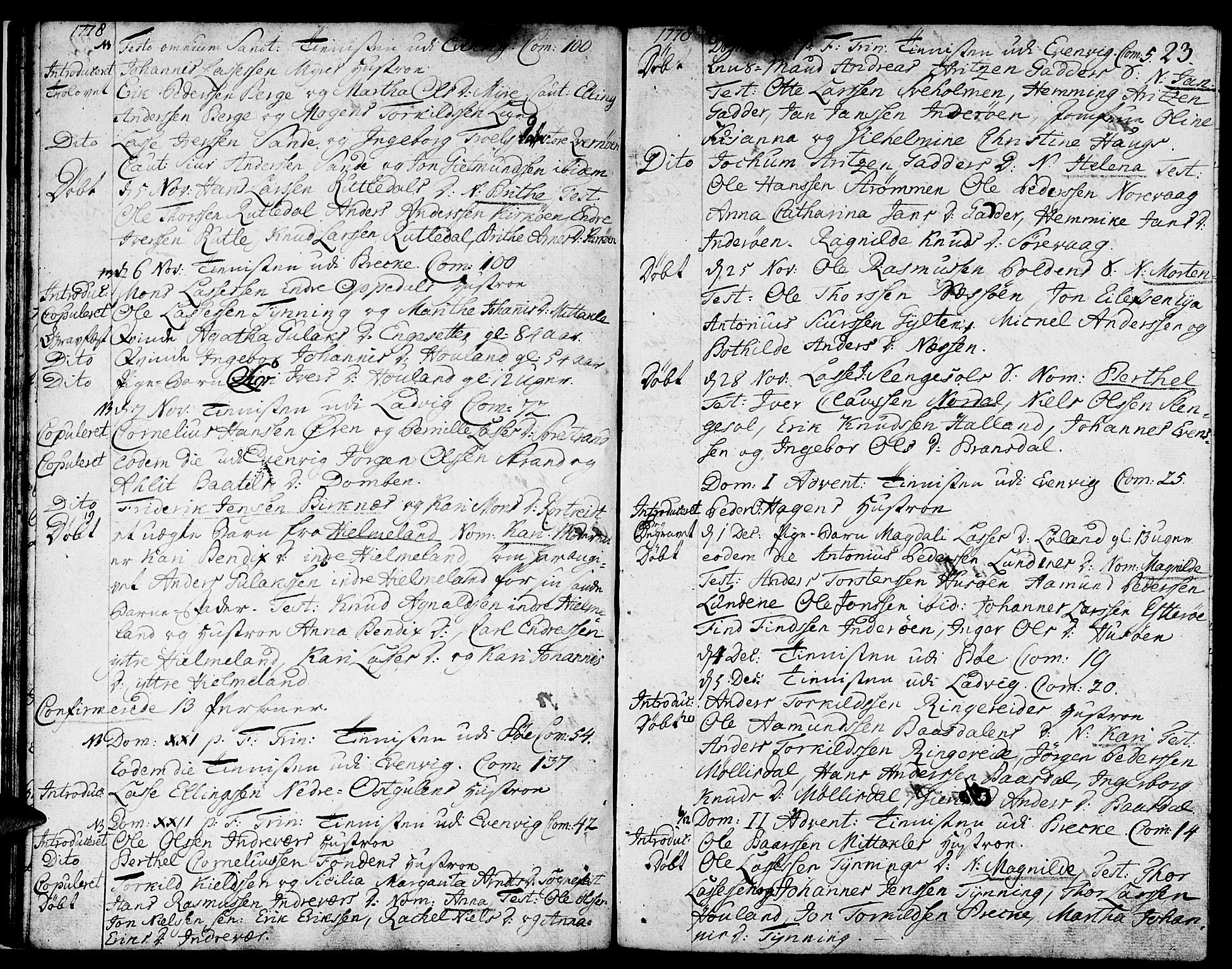 Gulen sokneprestembete, SAB/A-80201/H/Haa/Haaa/L0013: Parish register (official) no. A 13, 1776-1787, p. 23