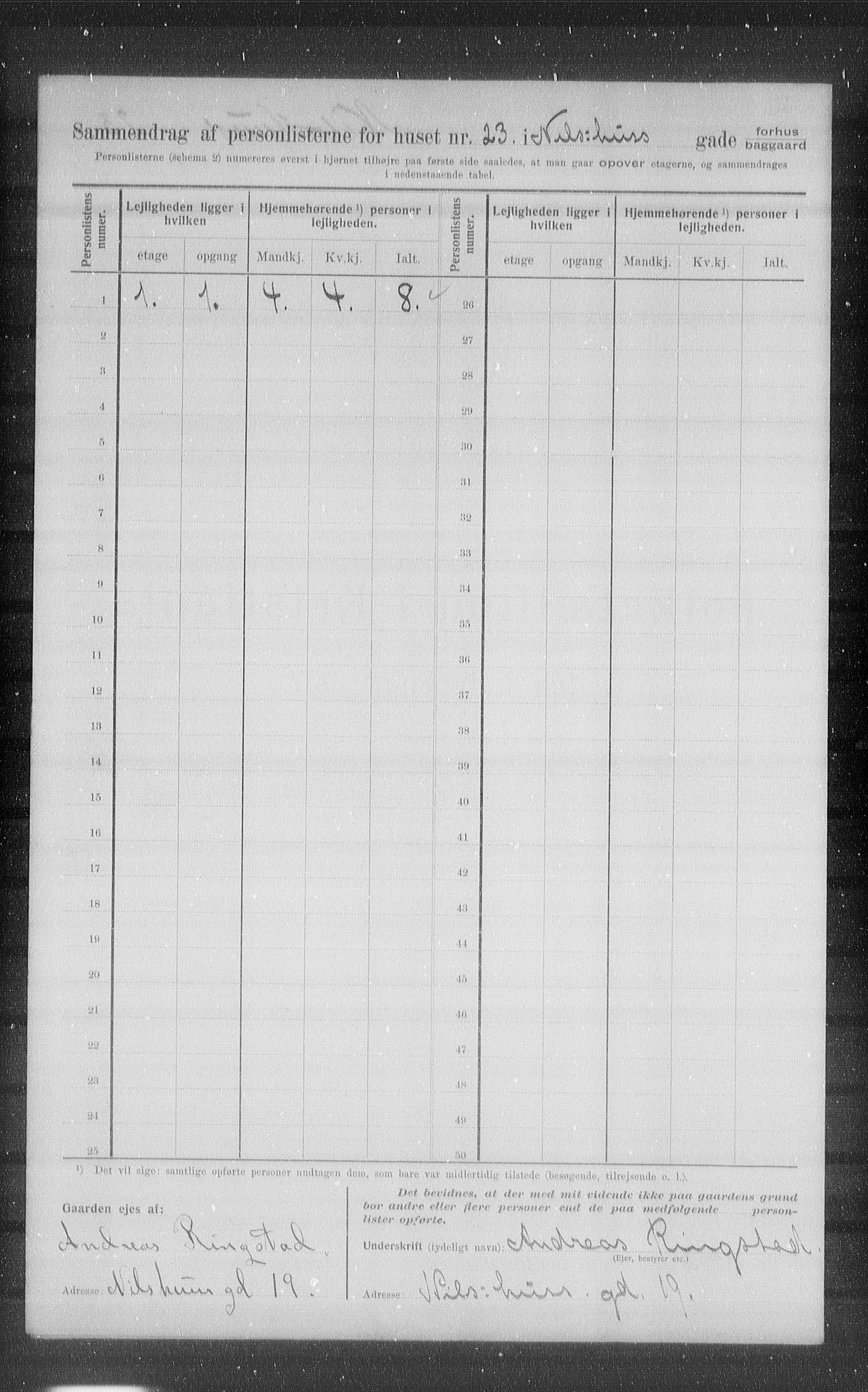 OBA, Municipal Census 1907 for Kristiania, 1907, p. 36403