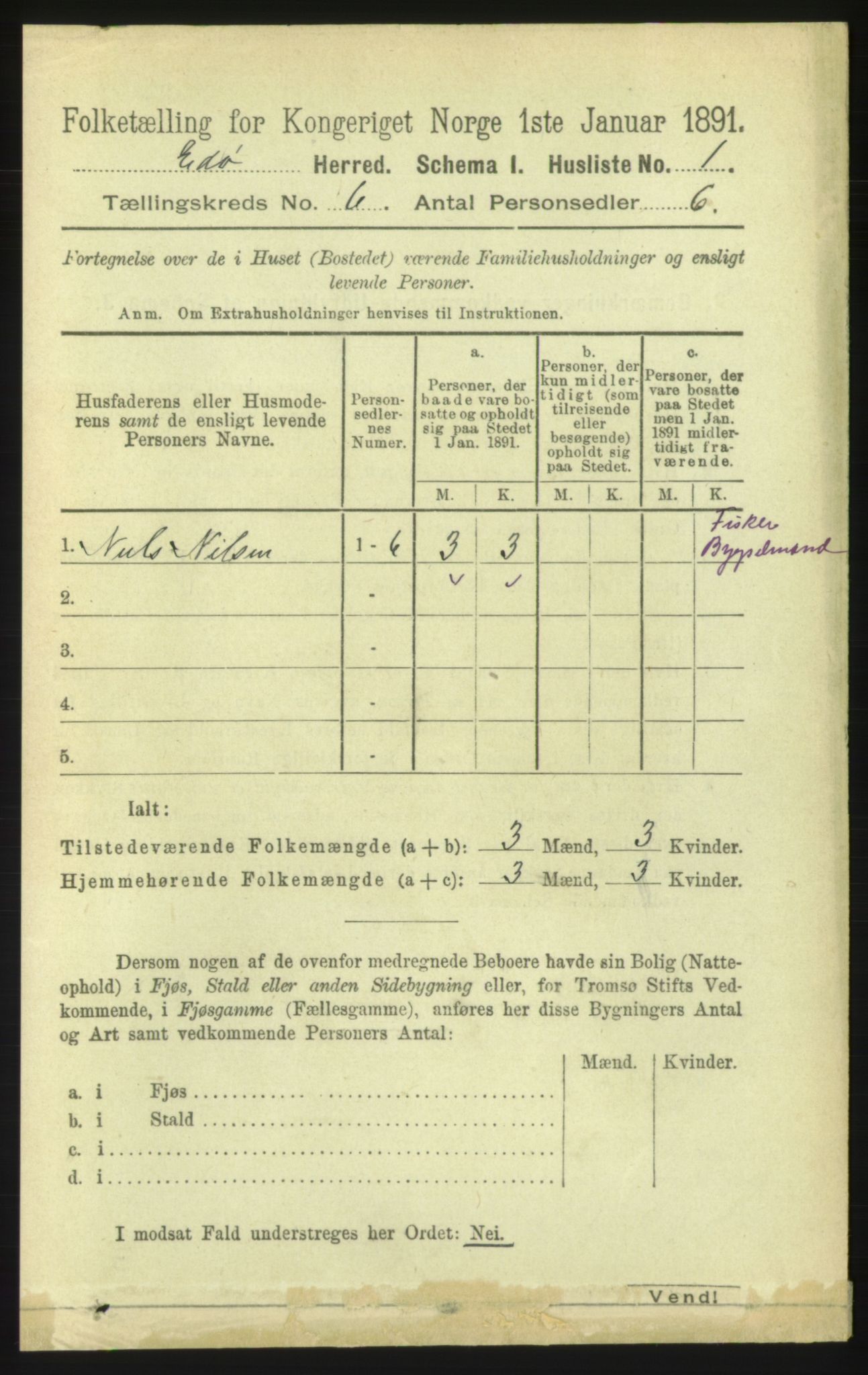 RA, 1891 census for 1573 Edøy, 1891, p. 1323