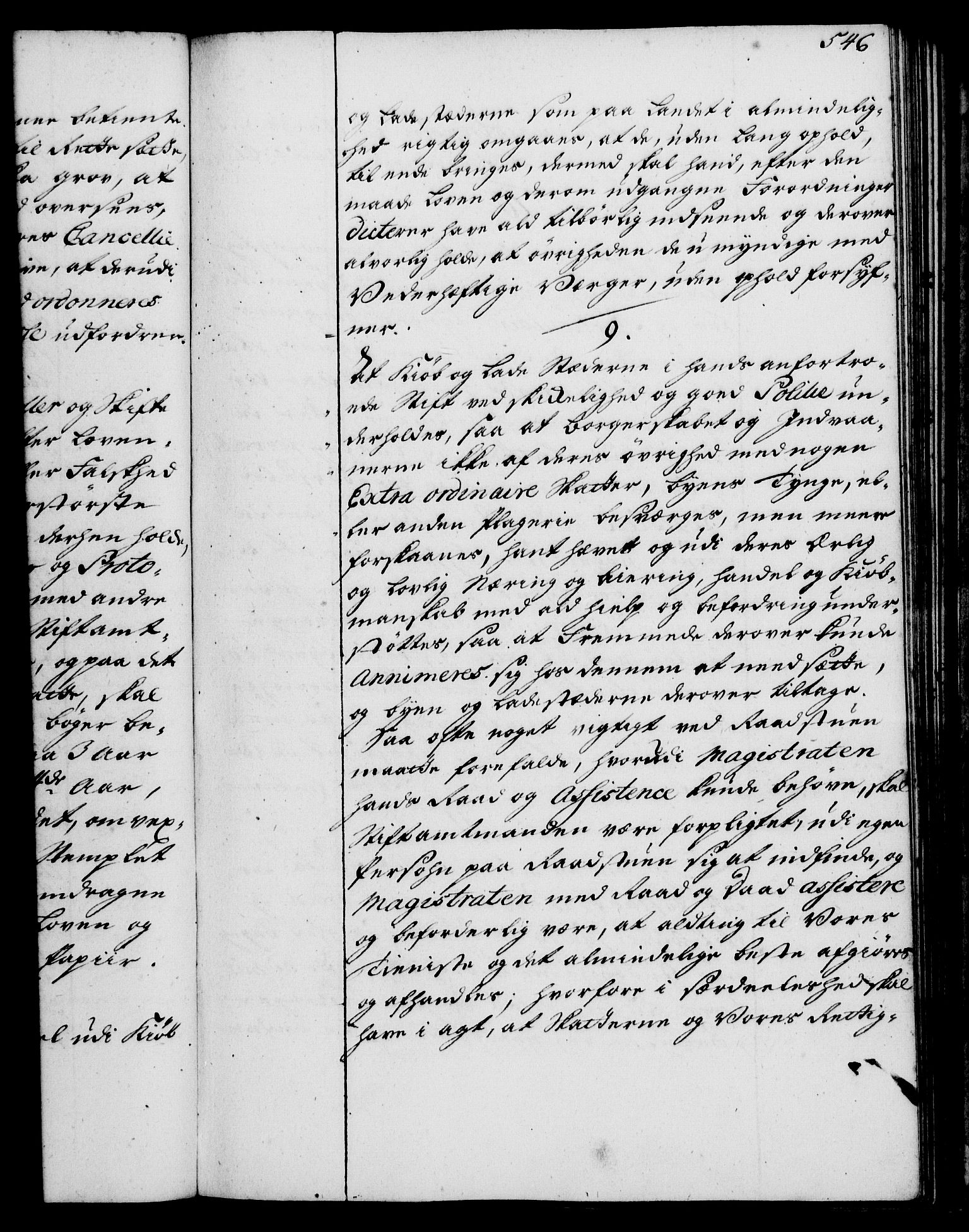 Rentekammeret, Kammerkanselliet, AV/RA-EA-3111/G/Gg/Ggi/L0002: Norsk instruksjonsprotokoll med register (merket RK 53.35), 1729-1751, p. 546