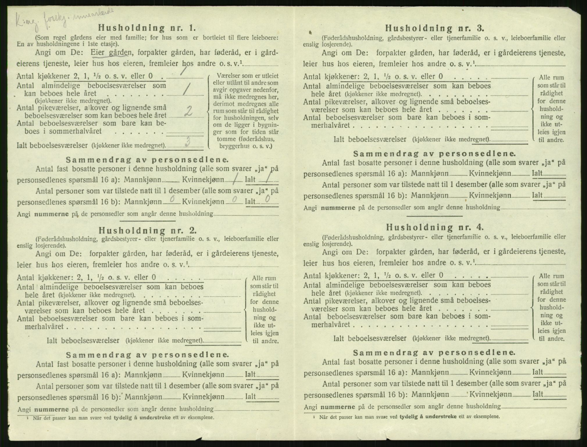 SAT, 1920 census for Sandøy, 1920, p. 321