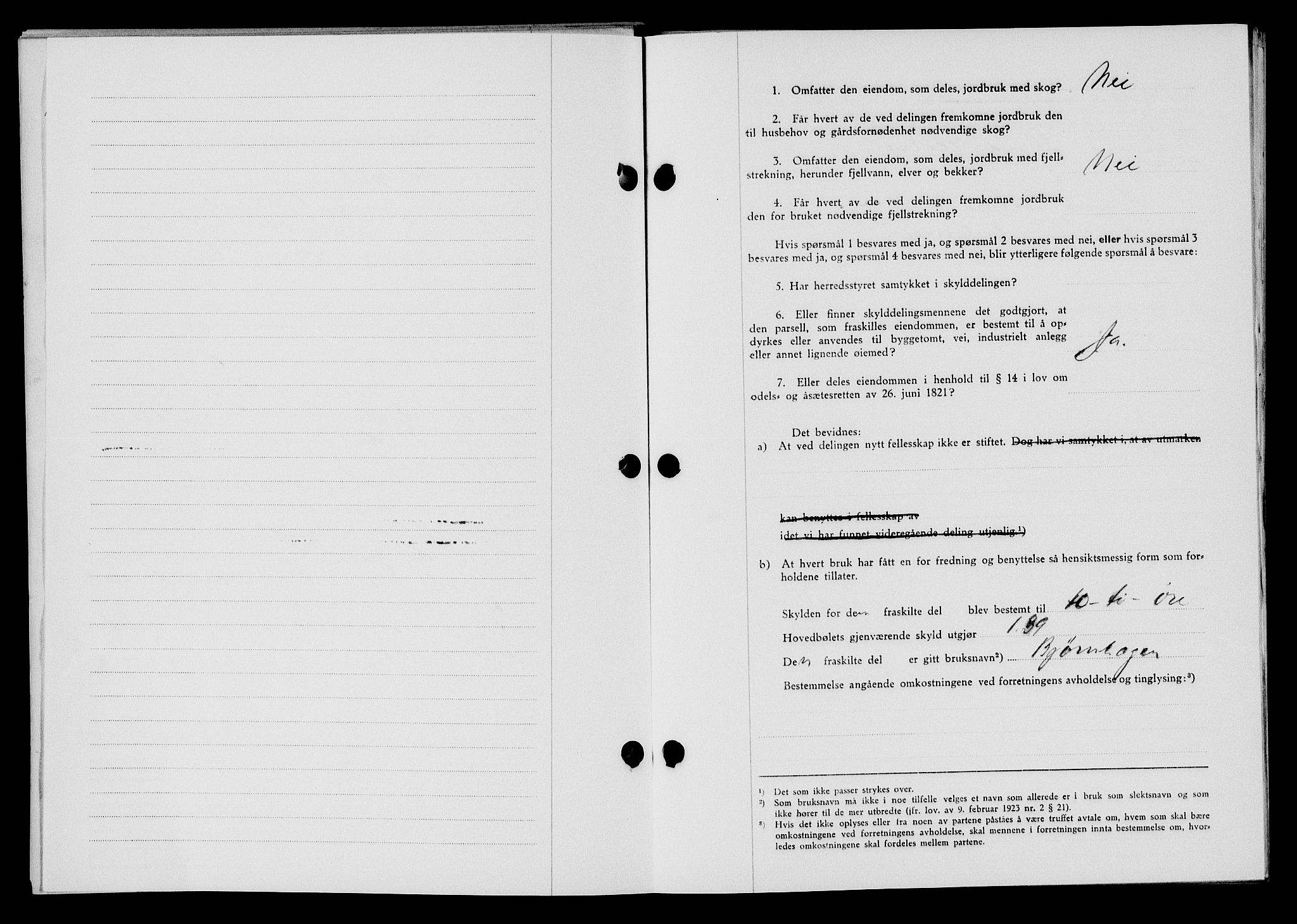 Flekkefjord sorenskriveri, AV/SAK-1221-0001/G/Gb/Gba/L0060: Mortgage book no. A-8, 1945-1946, Diary no: : 269/1946