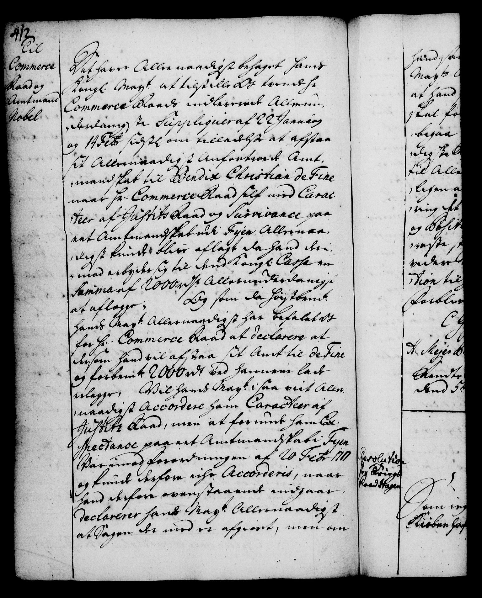 Rentekammeret, Kammerkanselliet, RA/EA-3111/G/Gg/Gga/L0002: Norsk ekspedisjonsprotokoll med register (merket RK 53.2), 1723-1727, p. 412