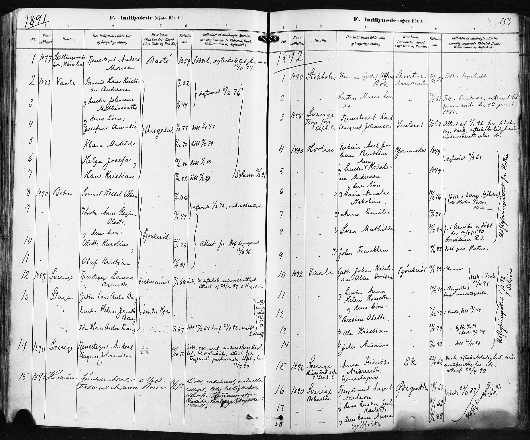 Borre kirkebøker, SAKO/A-338/F/Fa/L0009: Parish register (official) no. I 9, 1878-1896, p. 253