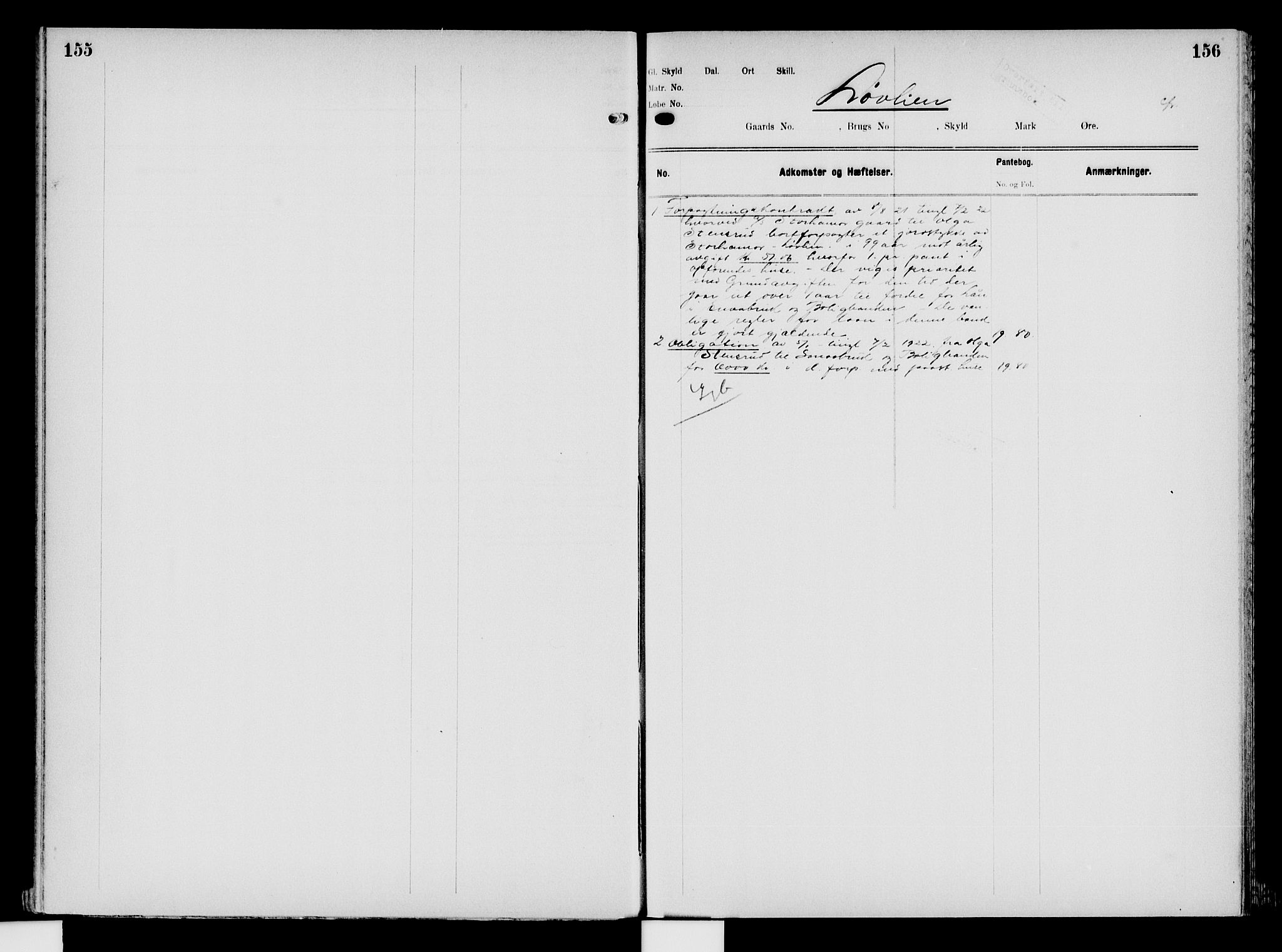 Nord-Hedmark sorenskriveri, SAH/TING-012/H/Ha/Had/Hade/L0008: Mortgage register no. 4.8, 1923-1940, p. 155-156