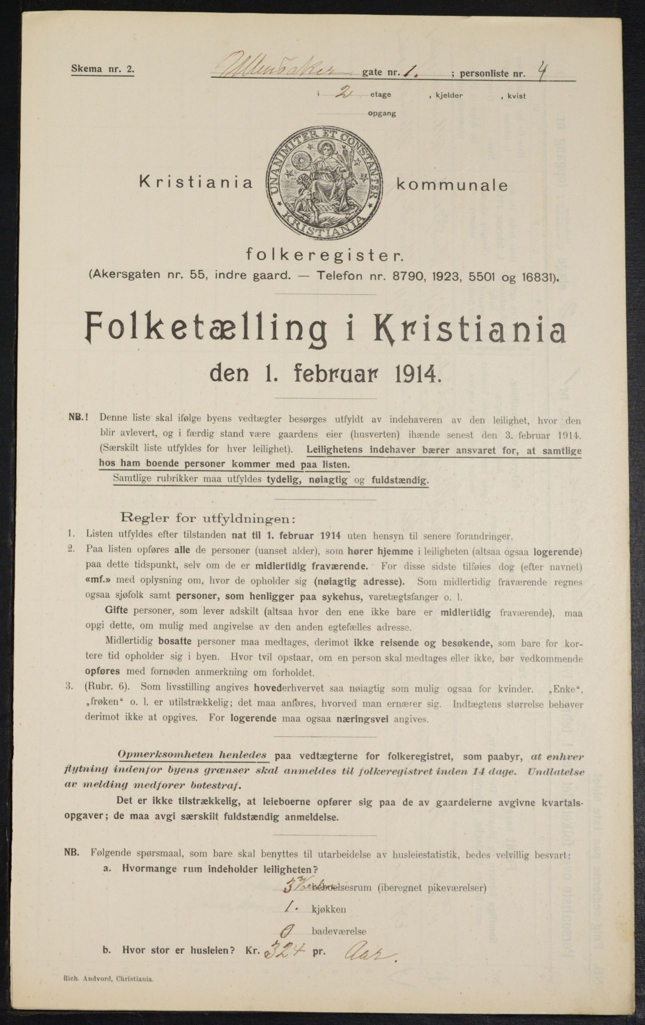 OBA, Municipal Census 1914 for Kristiania, 1914, p. 119766