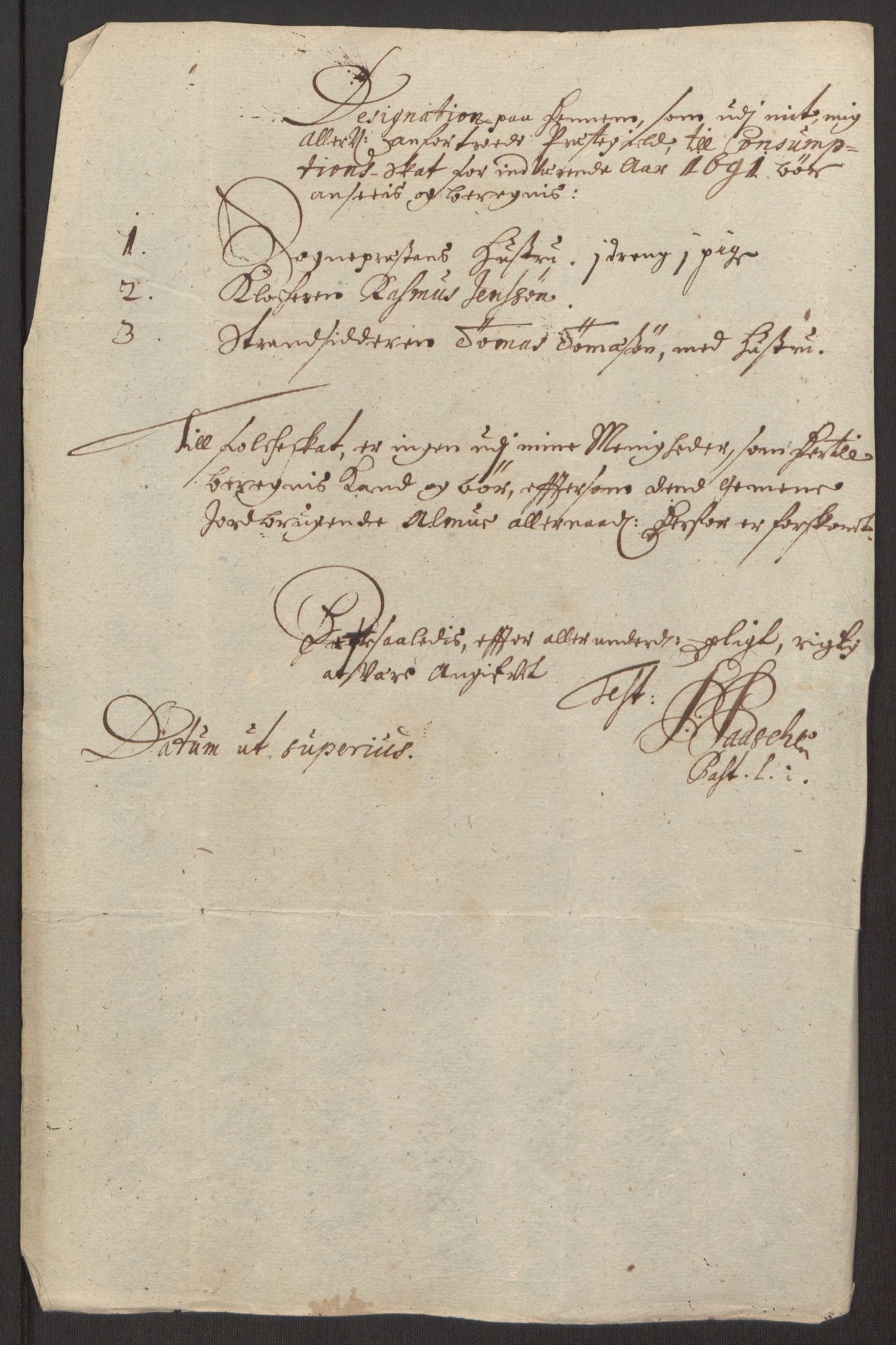 Rentekammeret inntil 1814, Reviderte regnskaper, Fogderegnskap, AV/RA-EA-4092/R48/L2973: Fogderegnskap Sunnhordland og Hardanger, 1691-1692, p. 309