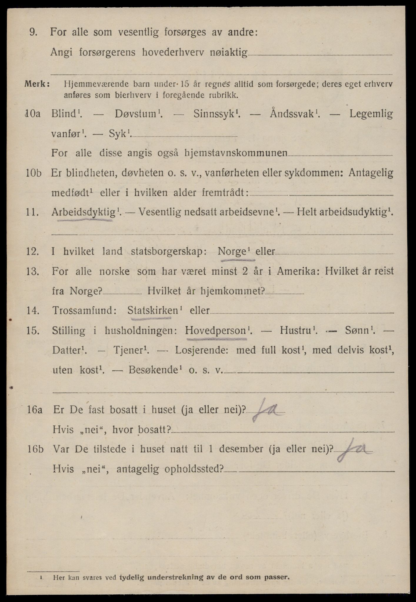 SAT, 1920 census for Stranda, 1920, p. 944