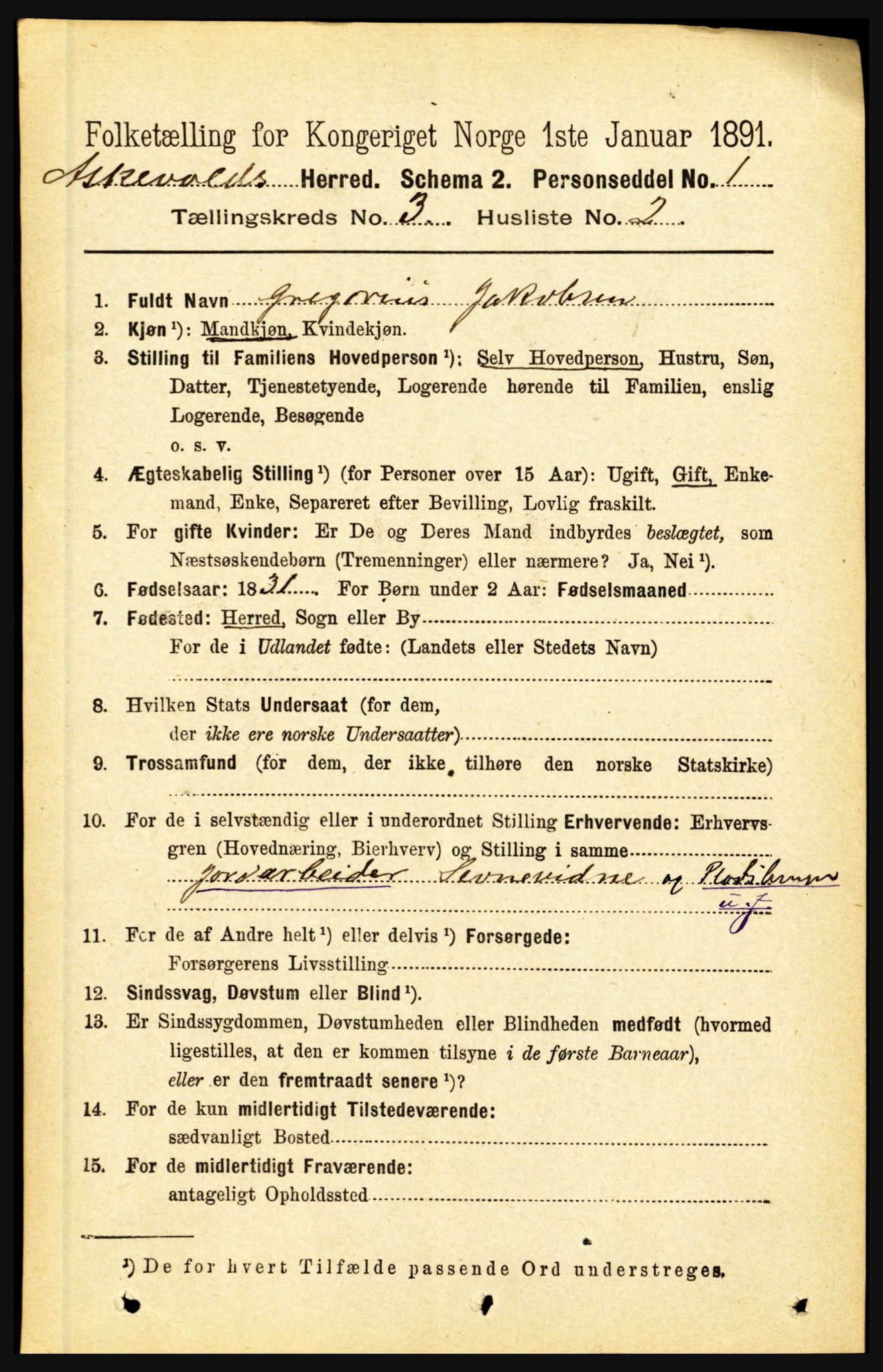 RA, 1891 census for 1428 Askvoll, 1891, p. 792