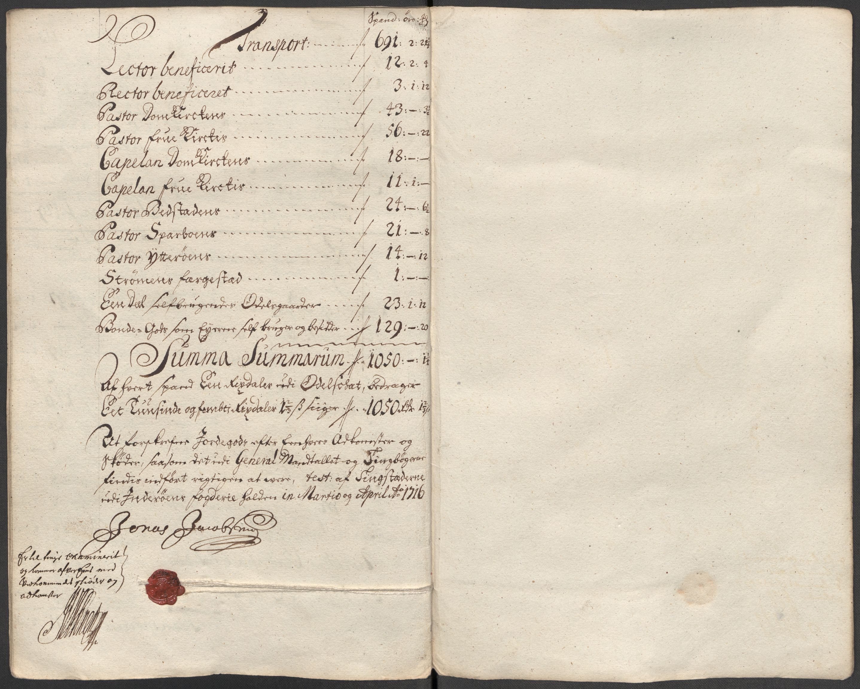 Rentekammeret inntil 1814, Reviderte regnskaper, Fogderegnskap, RA/EA-4092/R63/L4324: Fogderegnskap Inderøy, 1716, p. 264