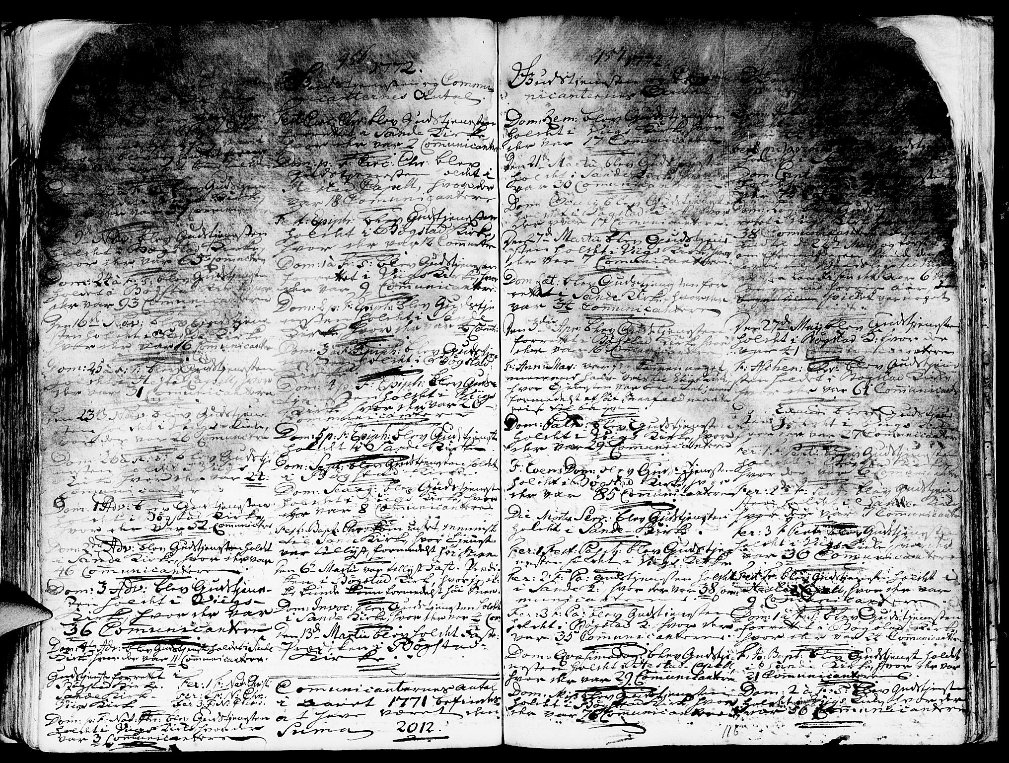 Gaular sokneprestembete, SAB/A-80001/H/Haa: Parish register (official) no. A 1, 1755-1785, p. 116