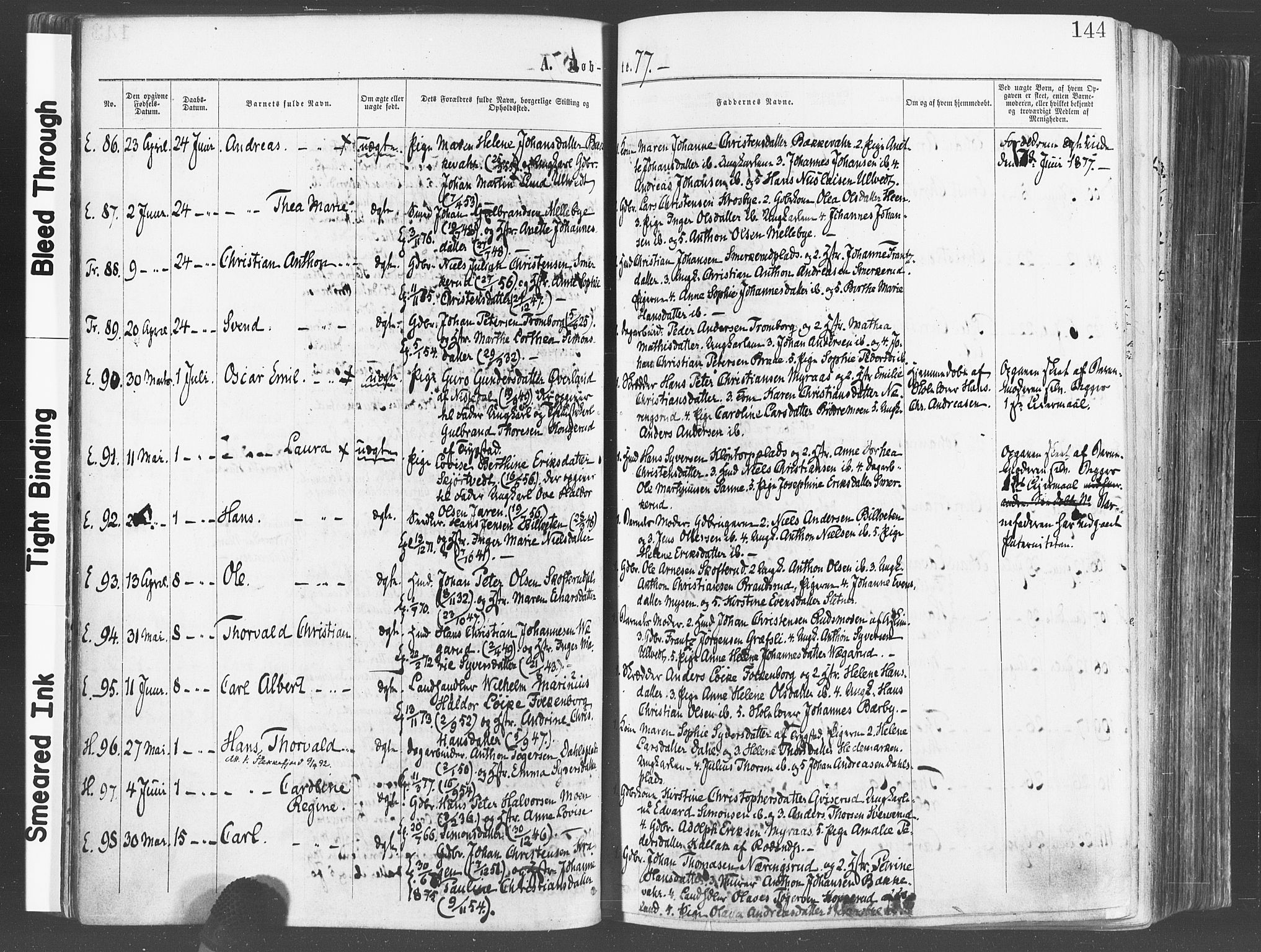 Eidsberg prestekontor Kirkebøker, SAO/A-10905/F/Fa/L0011: Parish register (official) no. I 11, 1867-1878, p. 144