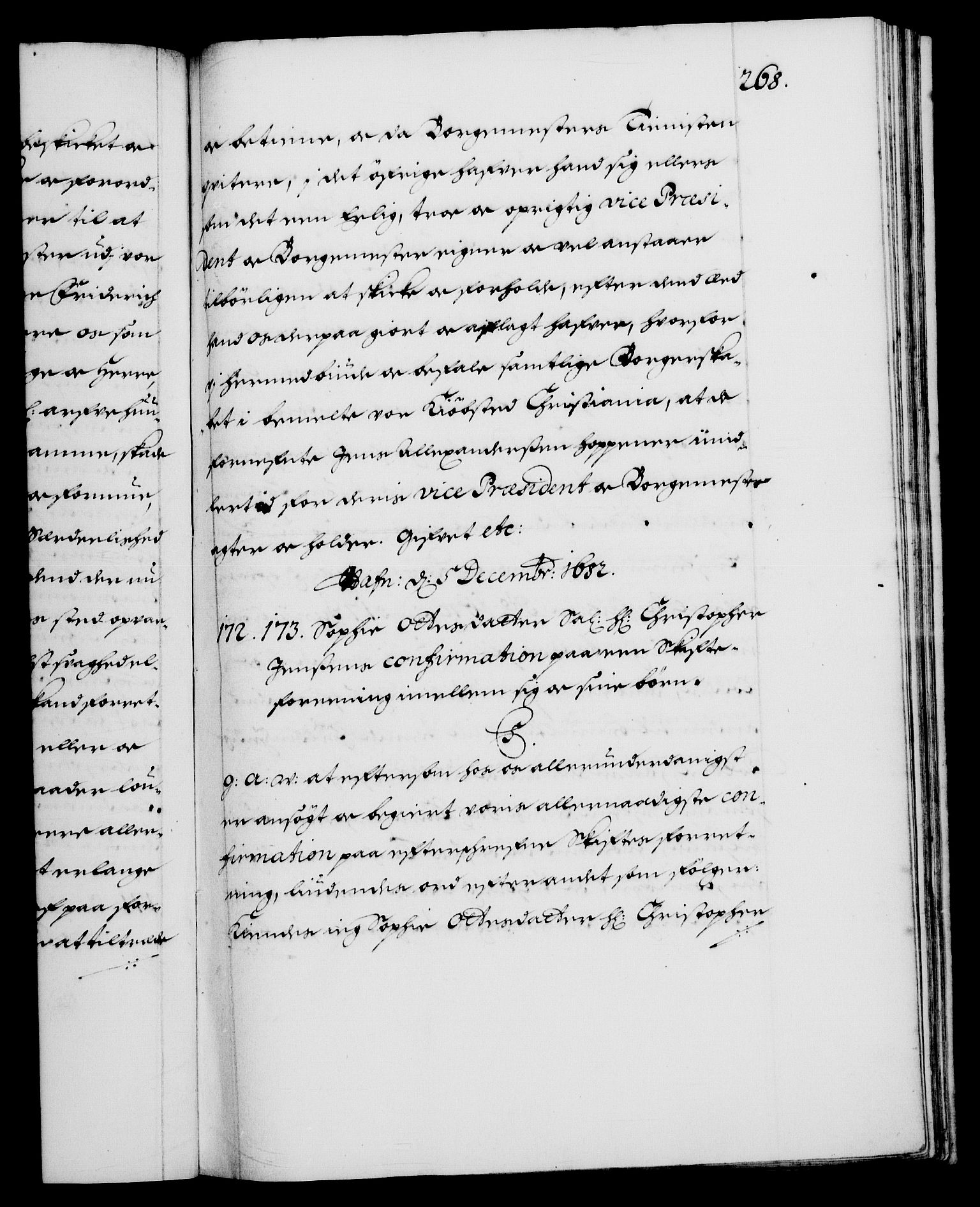 Danske Kanselli 1572-1799, AV/RA-EA-3023/F/Fc/Fca/Fcaa/L0013: Norske registre (mikrofilm), 1681-1684, p. 268a