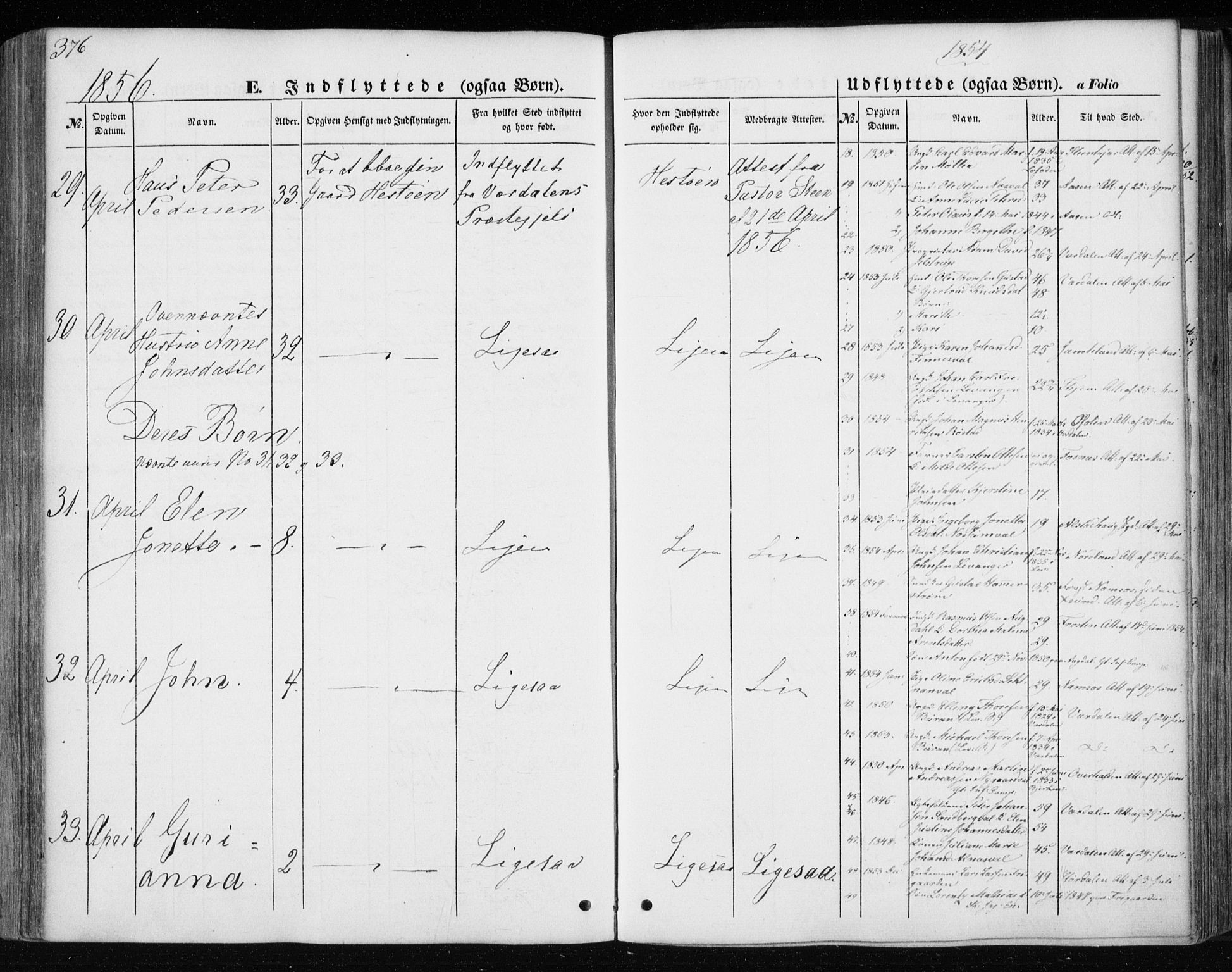 Ministerialprotokoller, klokkerbøker og fødselsregistre - Nord-Trøndelag, AV/SAT-A-1458/717/L0154: Parish register (official) no. 717A07 /1, 1850-1862, p. 376