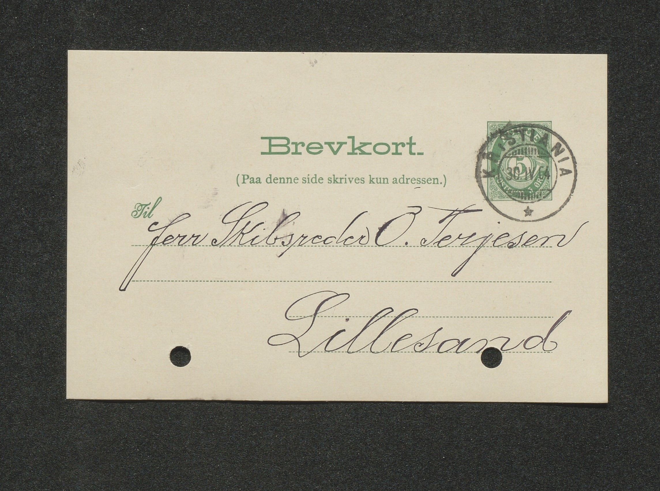 O. Terjesens rederi, AAKS/PA-2525/E/E01/L0013: Korrespondanse, 1904-1905