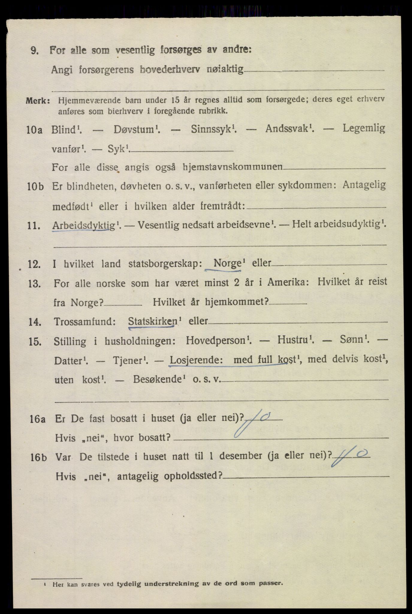 SAK, 1920 census for Holt, 1920, p. 7121