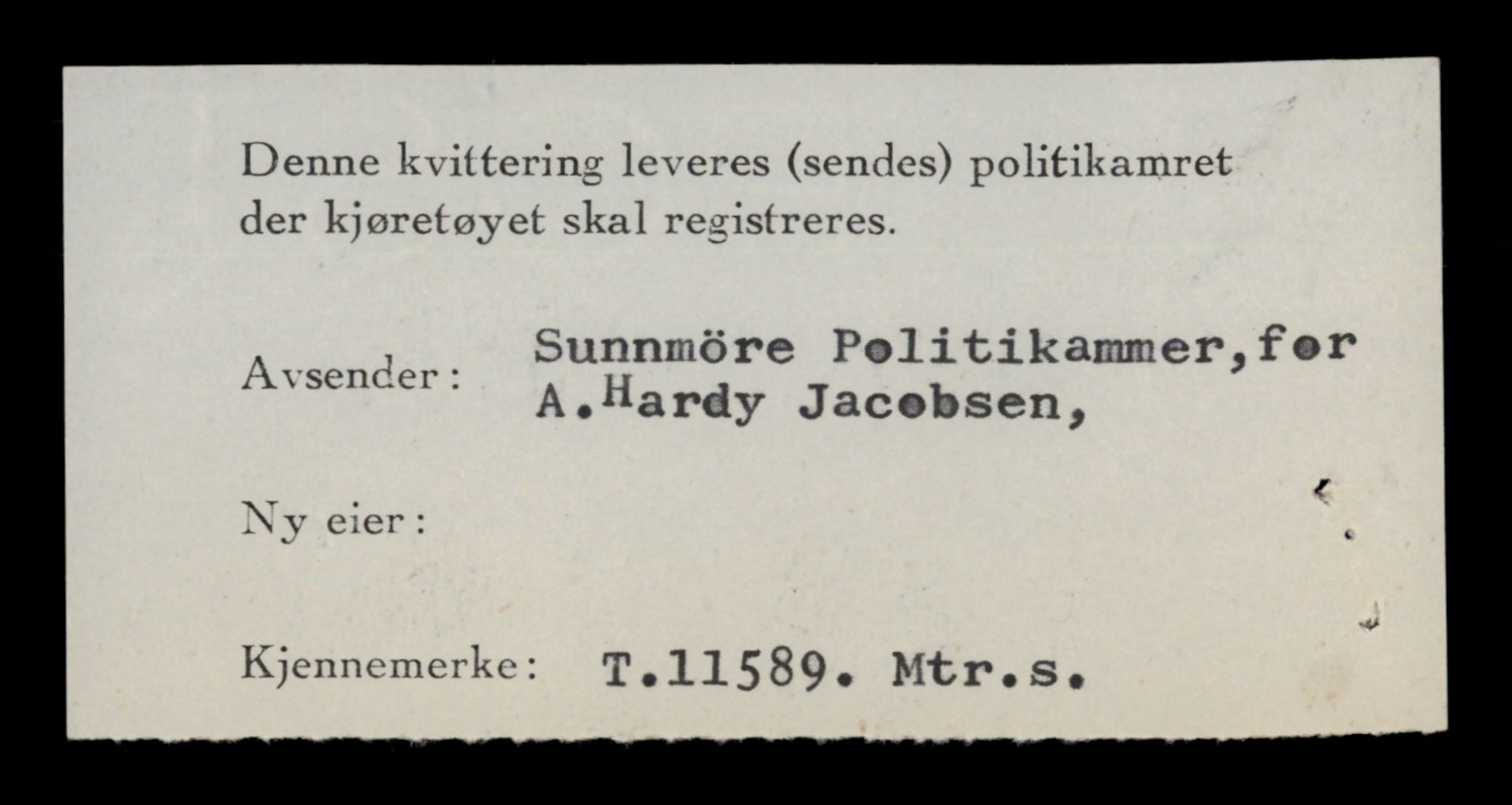 Møre og Romsdal vegkontor - Ålesund trafikkstasjon, AV/SAT-A-4099/F/Fe/L0029: Registreringskort for kjøretøy T 11430 - T 11619, 1927-1998, p. 2544