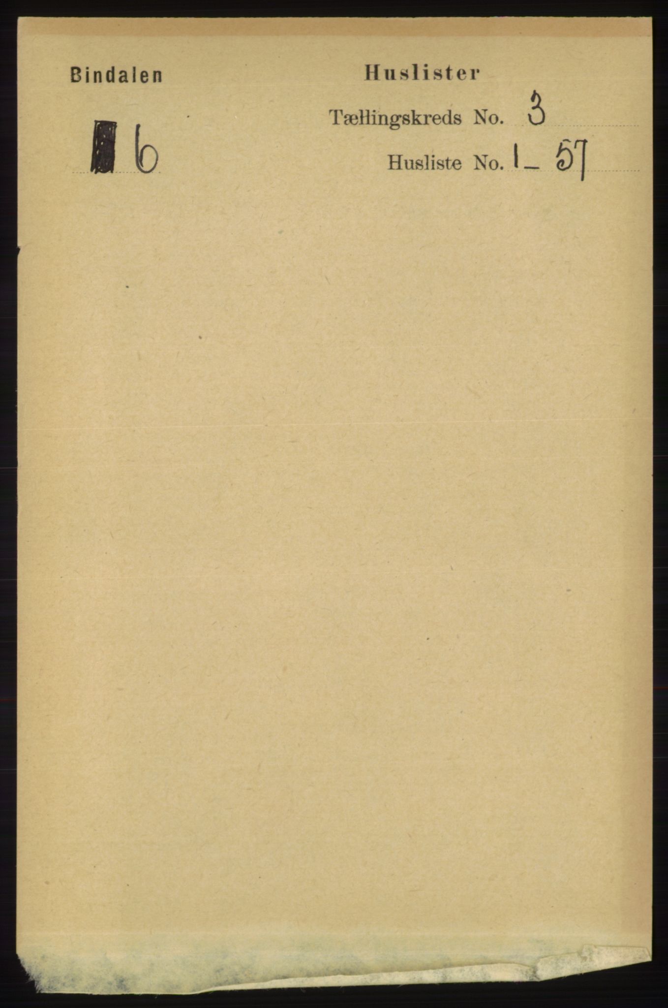RA, 1891 census for 1811 Bindal, 1891, p. 587