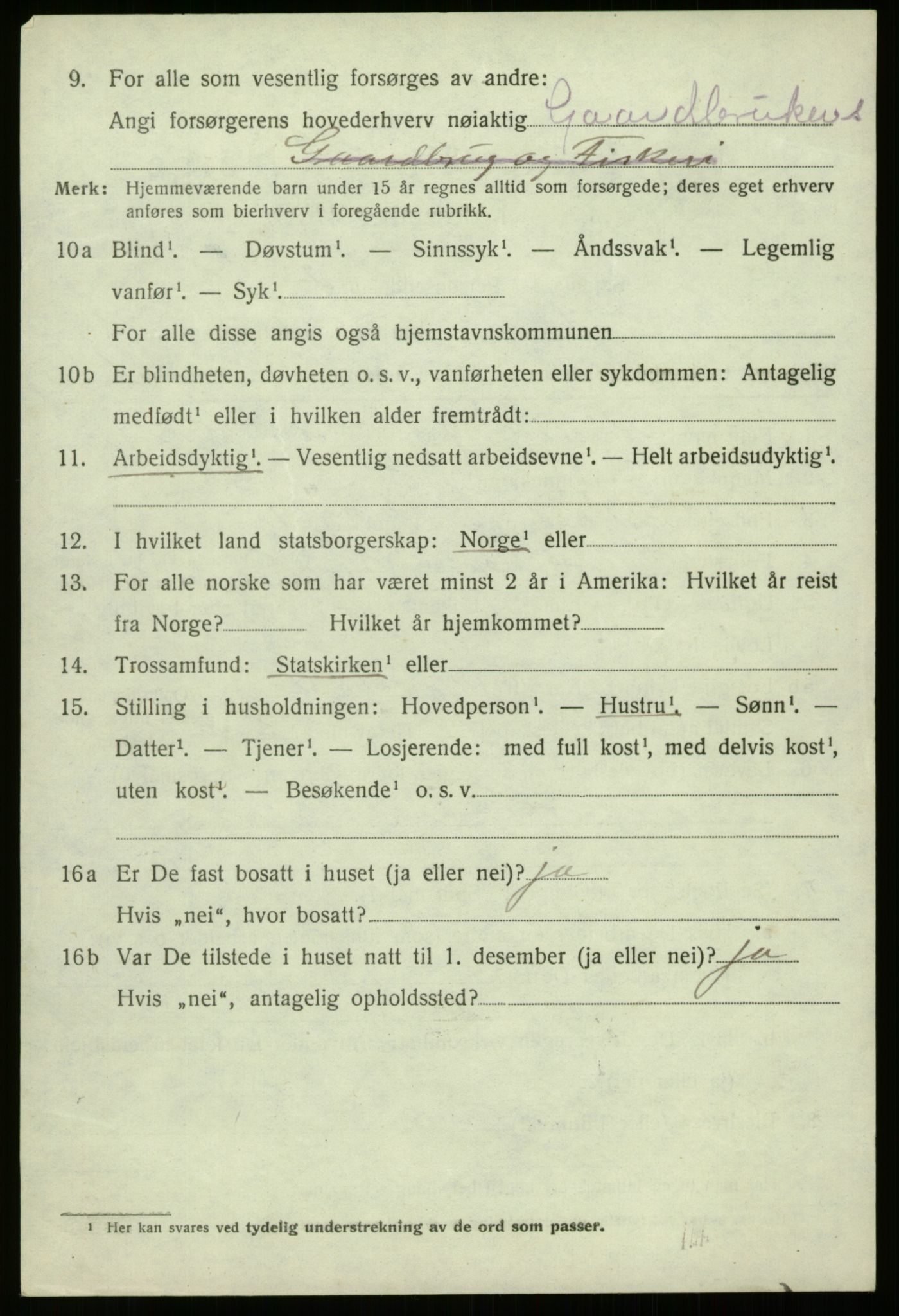 SAB, 1920 census for Davik, 1920, p. 5046