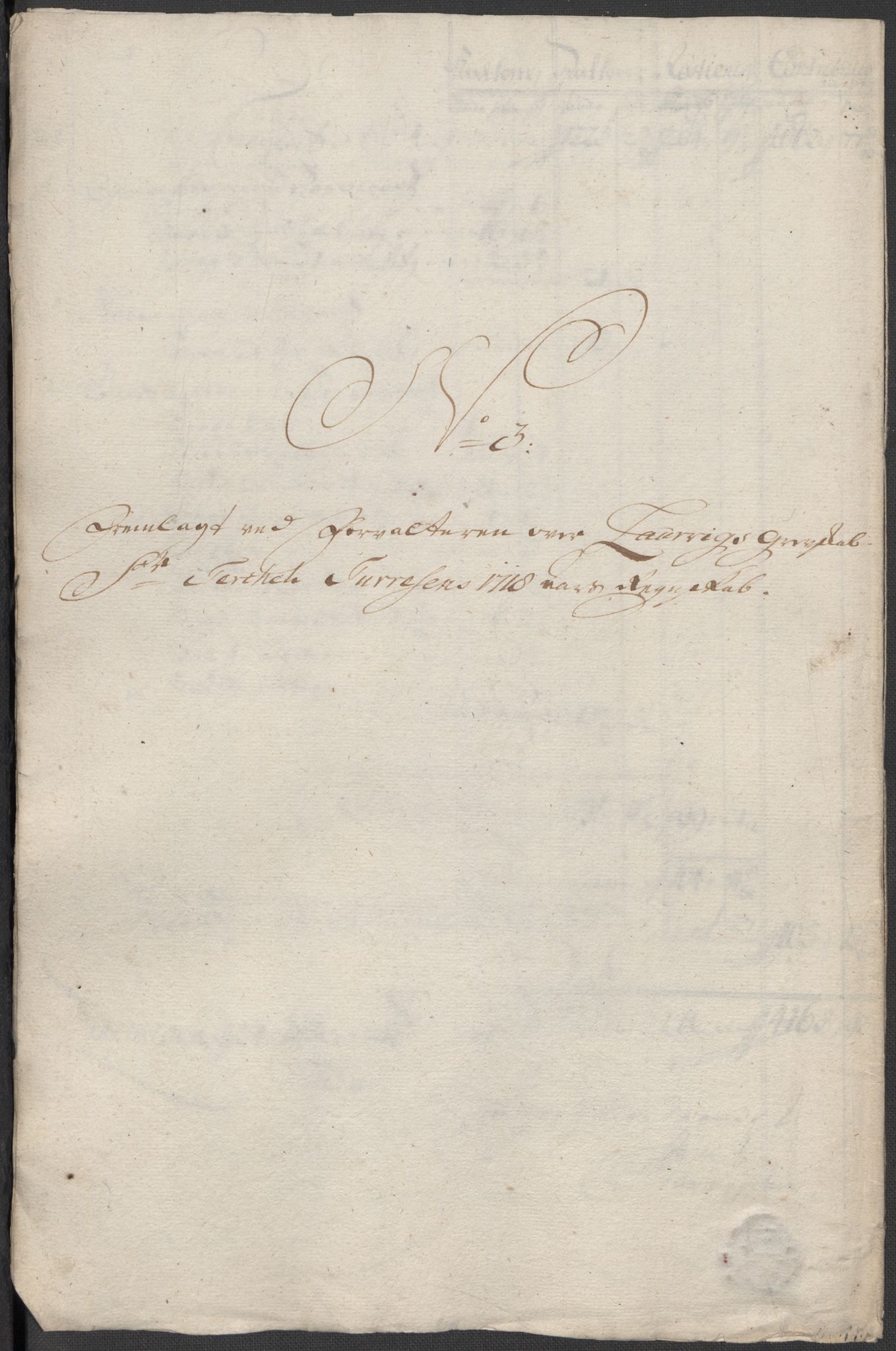 Rentekammeret inntil 1814, Reviderte regnskaper, Fogderegnskap, AV/RA-EA-4092/R33/L1988: Fogderegnskap Larvik grevskap, 1718, p. 149