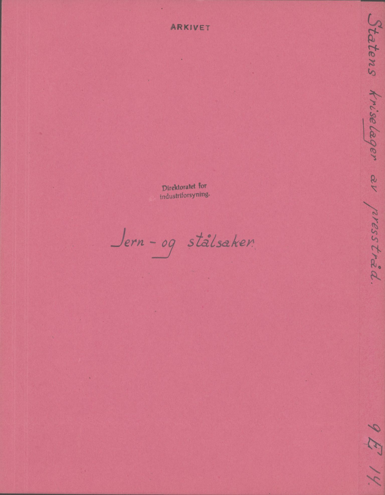 Direktoratet for industriforsyning, Sekretariatet, RA/S-4153/D/Df/L0056: 9. Metallkontoret, 1940-1945, p. 975