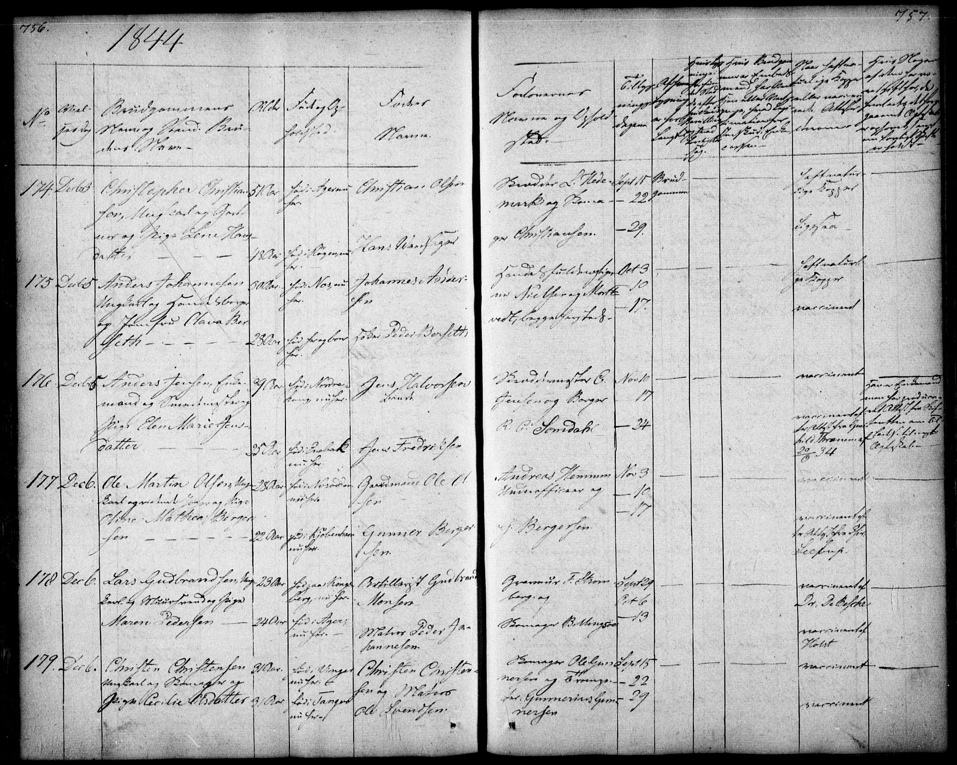 Oslo domkirke Kirkebøker, SAO/A-10752/F/Fa/L0019: Parish register (official) no. 19, 1828-1847, p. 756-757