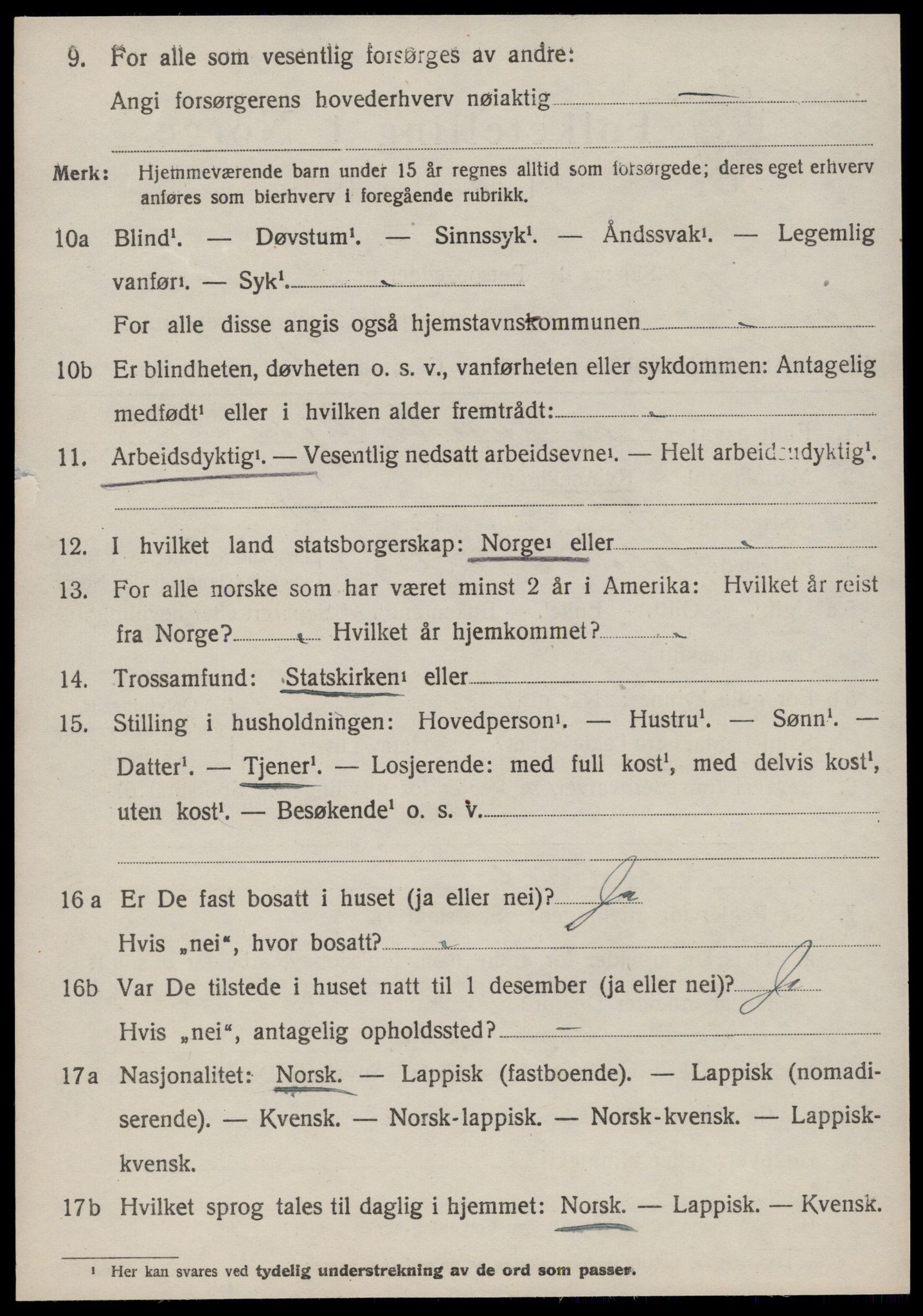 SAT, 1920 census for Oppdal, 1920, p. 8148