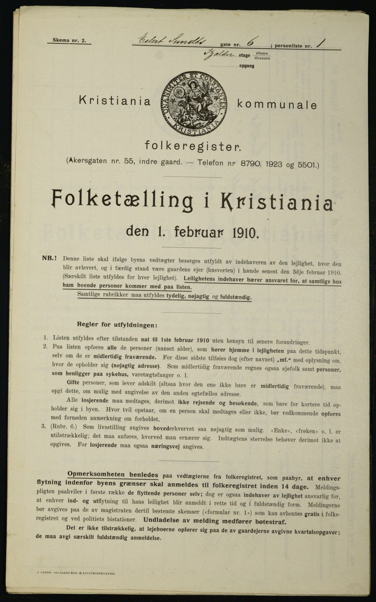 OBA, Municipal Census 1910 for Kristiania, 1910, p. 17829