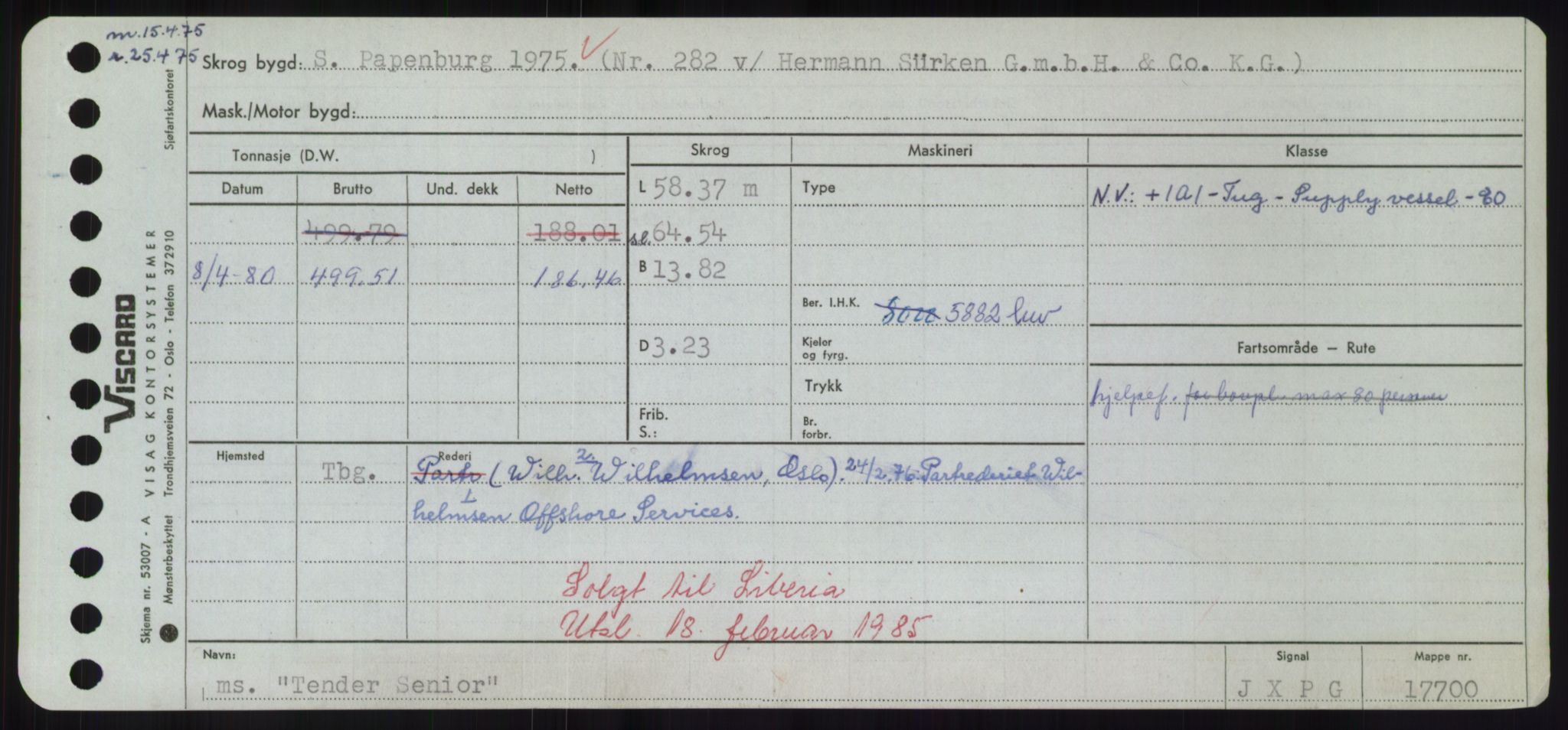 Sjøfartsdirektoratet med forløpere, Skipsmålingen, RA/S-1627/H/Hd/L0038: Fartøy, T-Th, p. 403